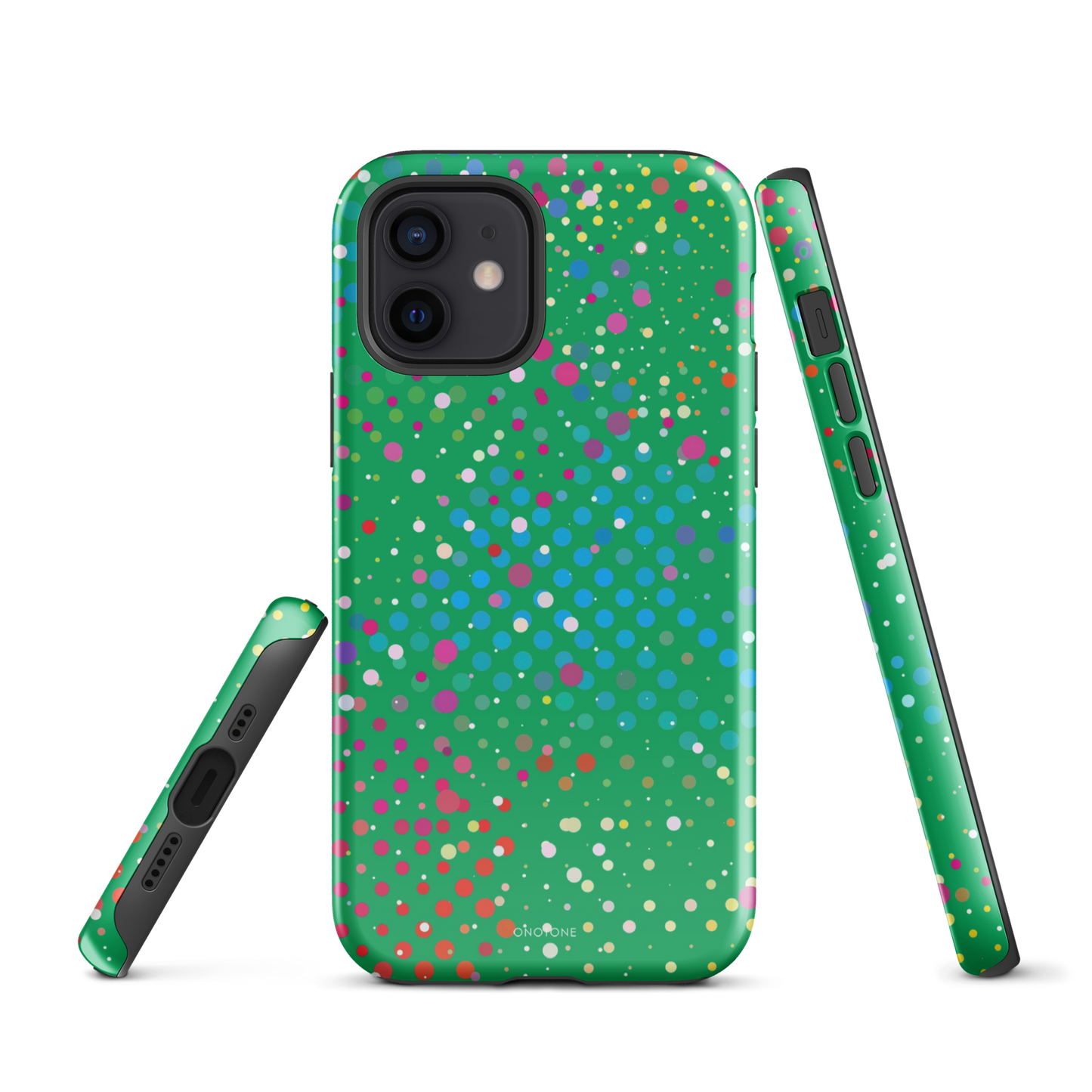 Shamrock Green Polka Dot iPhone 12 Case