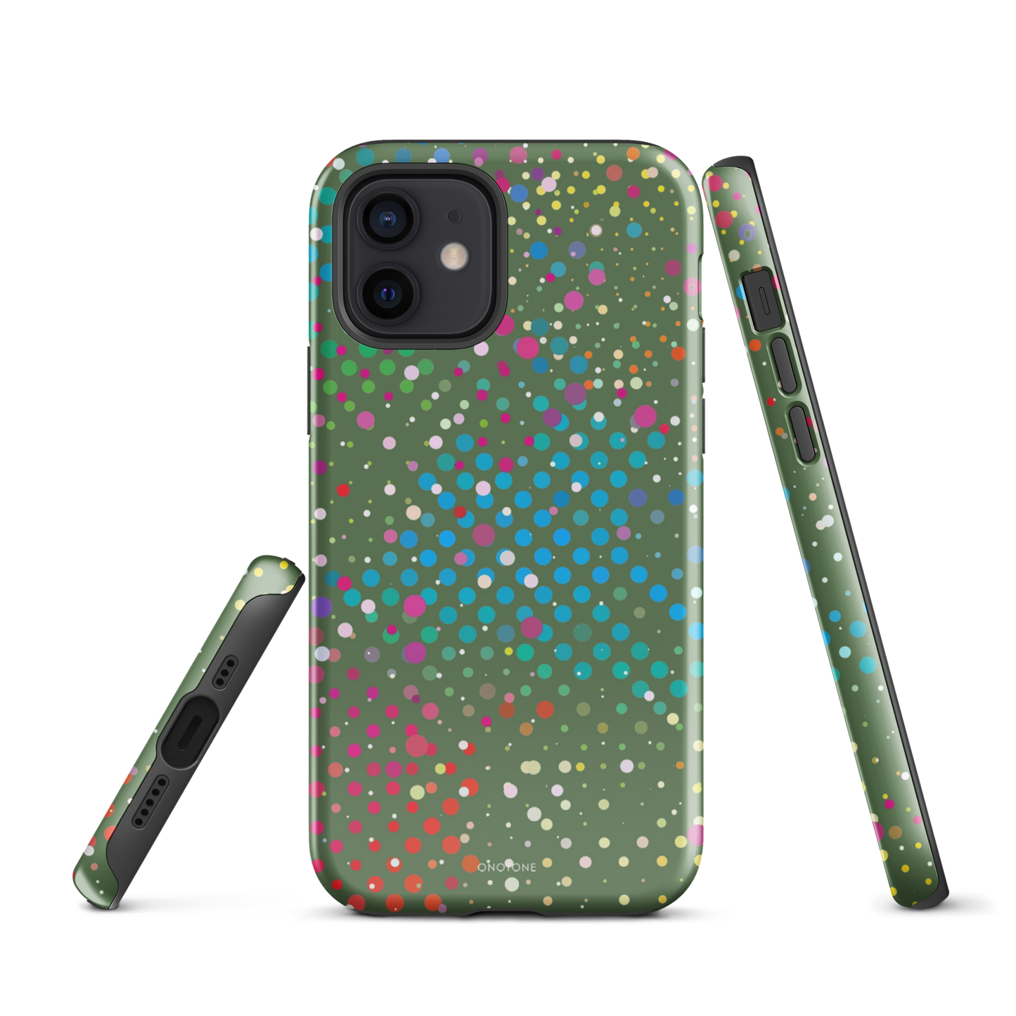 Japanese Laurel Polka Dot iPhone 12 Case