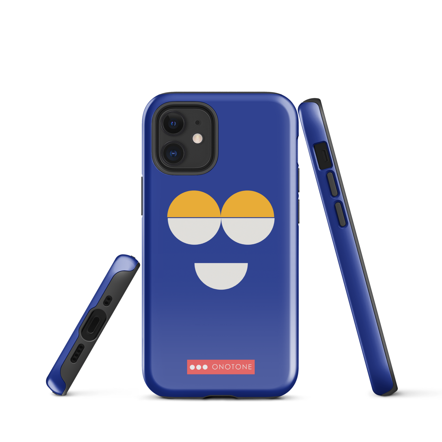 Dual Layer blue modern iPhone® Case