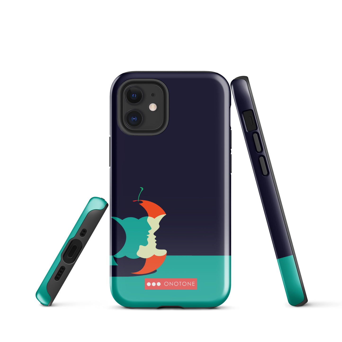 Dual Layer green modern iPhone® Case