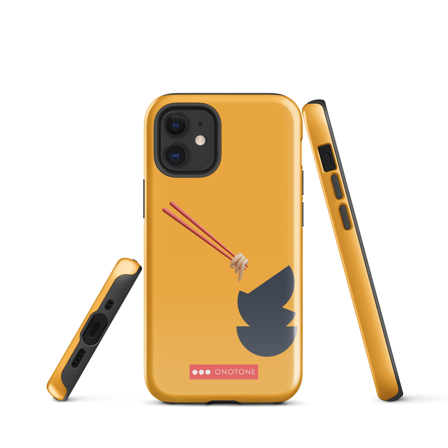 Dual Layer yellow modern iPhone® Case