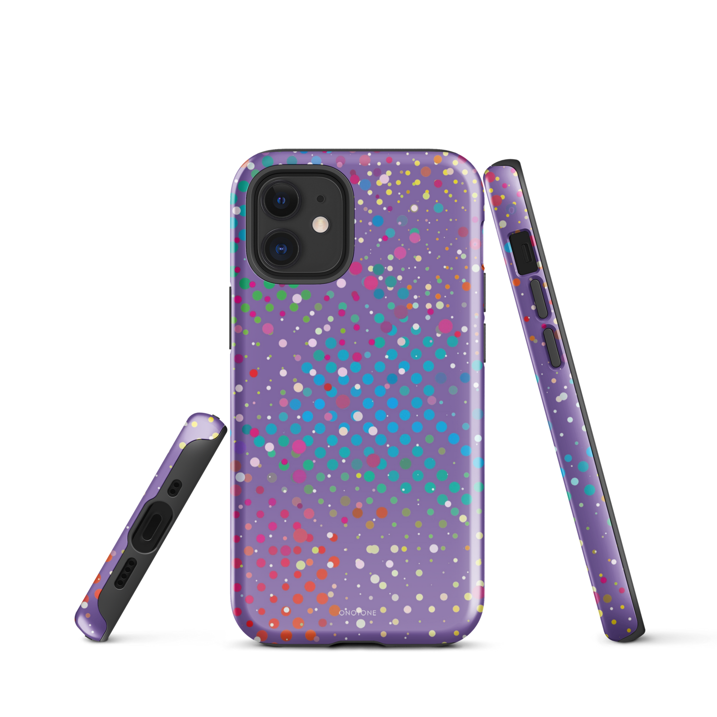 Purple Polka Dot iPhone 12 mini Case