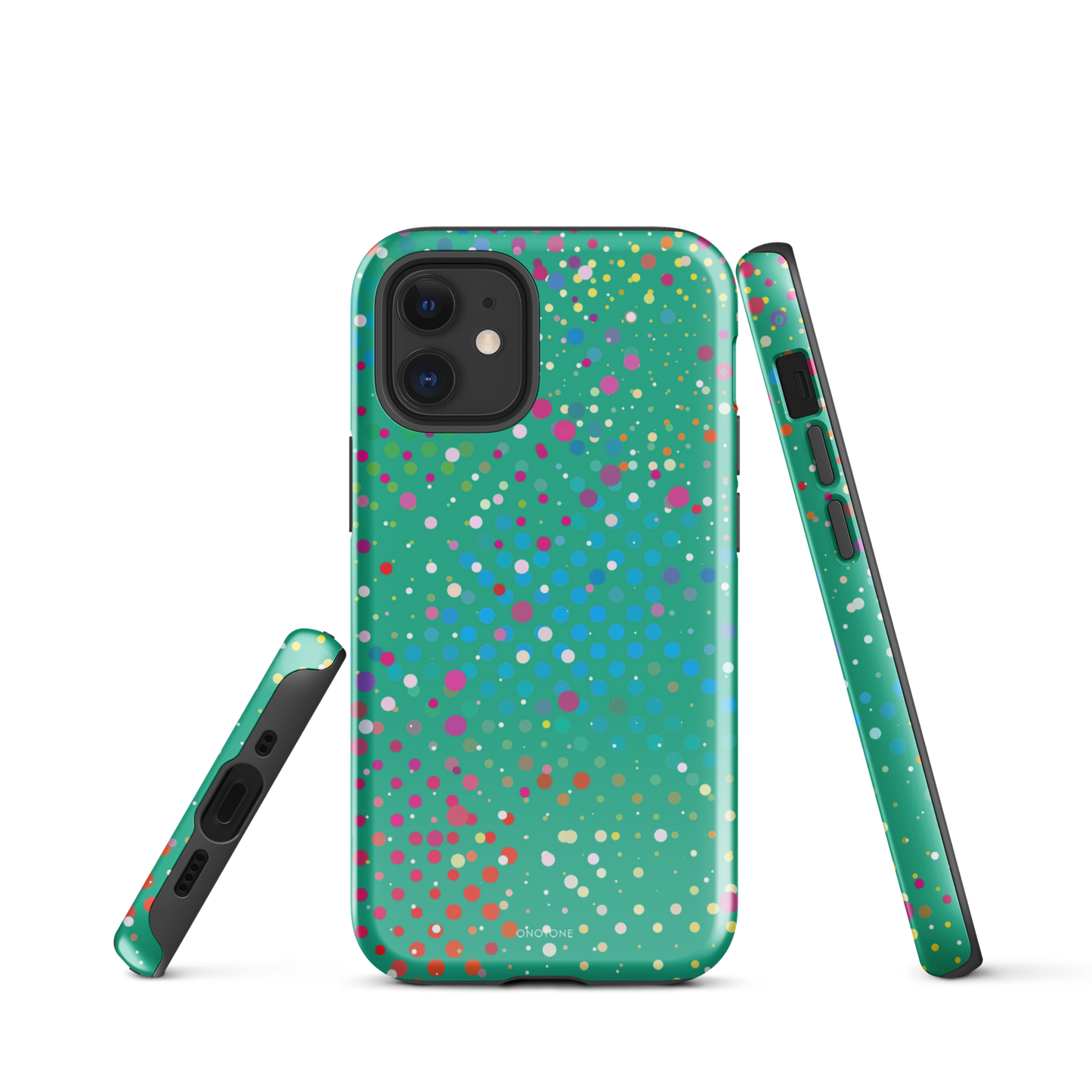 Persian Green Polka Dot iPhone 12 mini Case