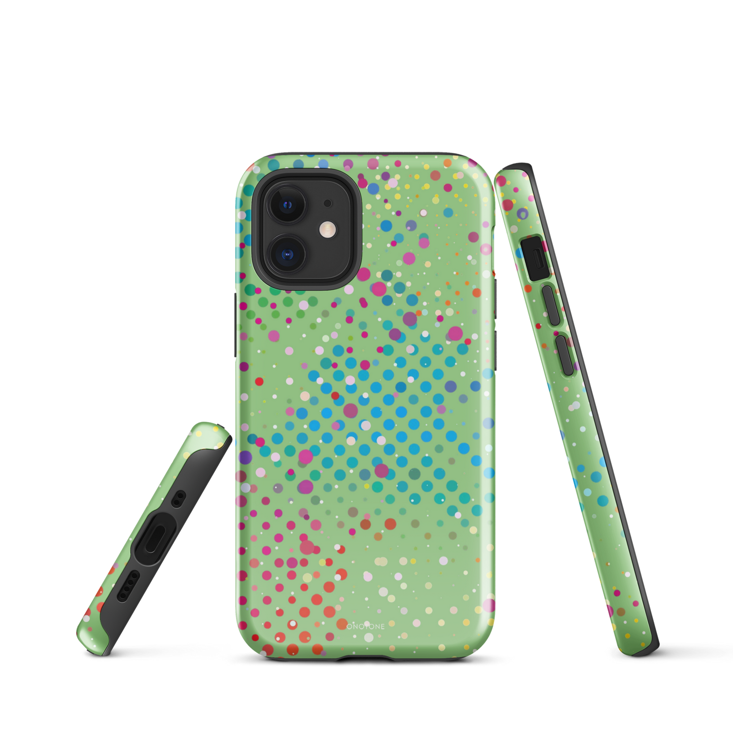 Granny Smith Apple Polka Dot iPhone 12 mini Case