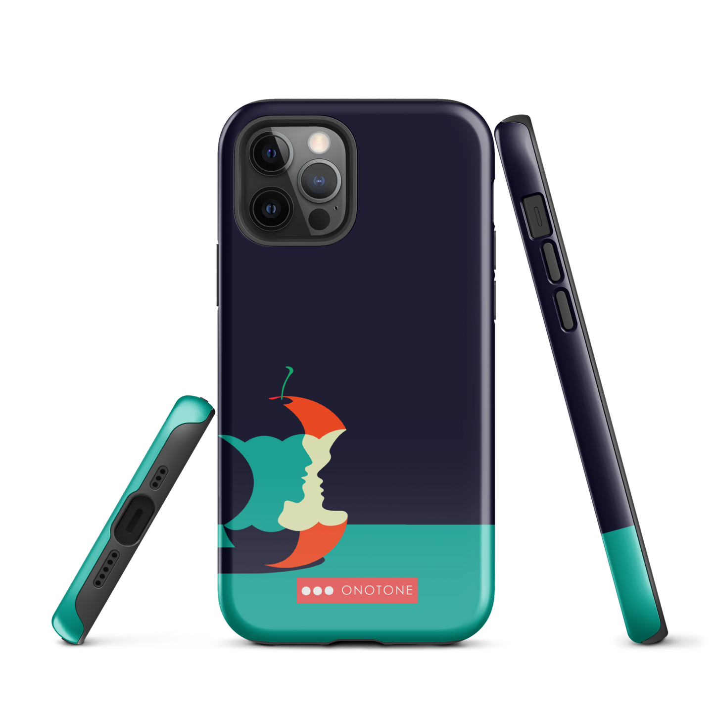 Dual Layer green modern iPhone® Case