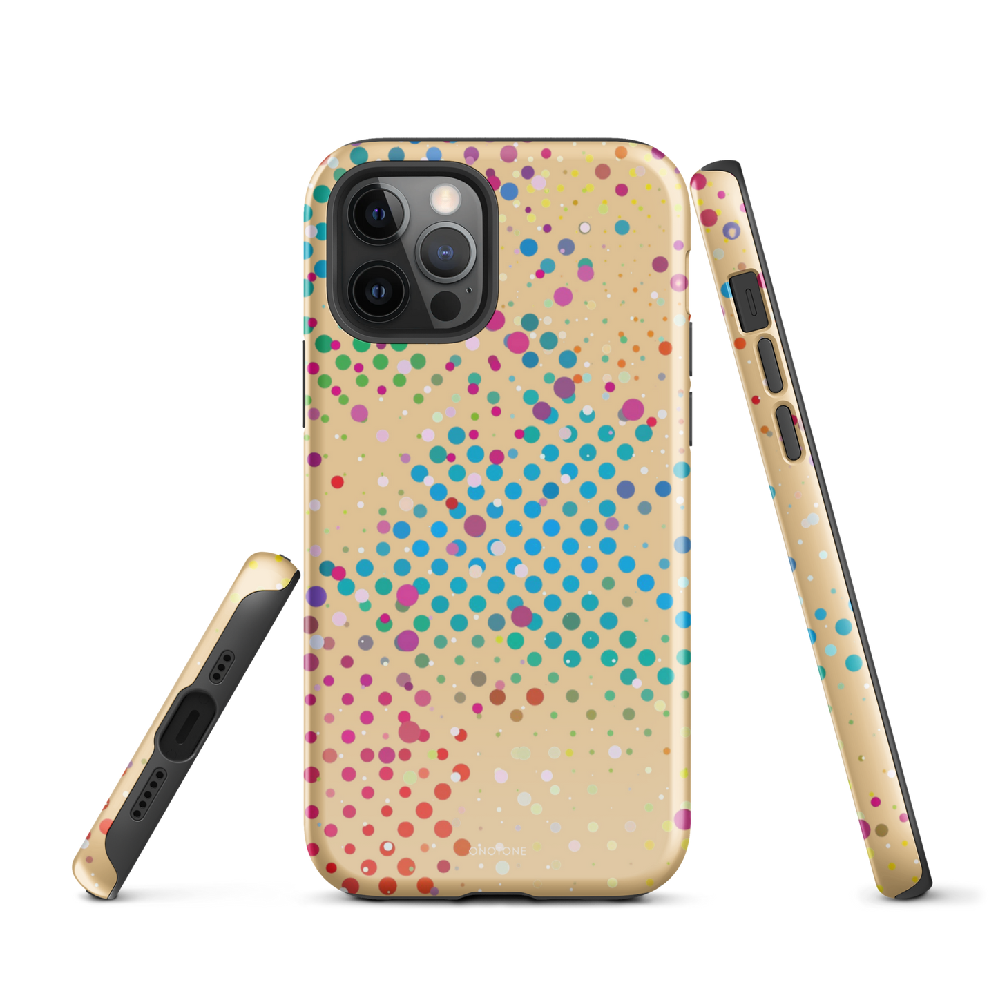Beige Polka Dot iPhone 12 Pro Case