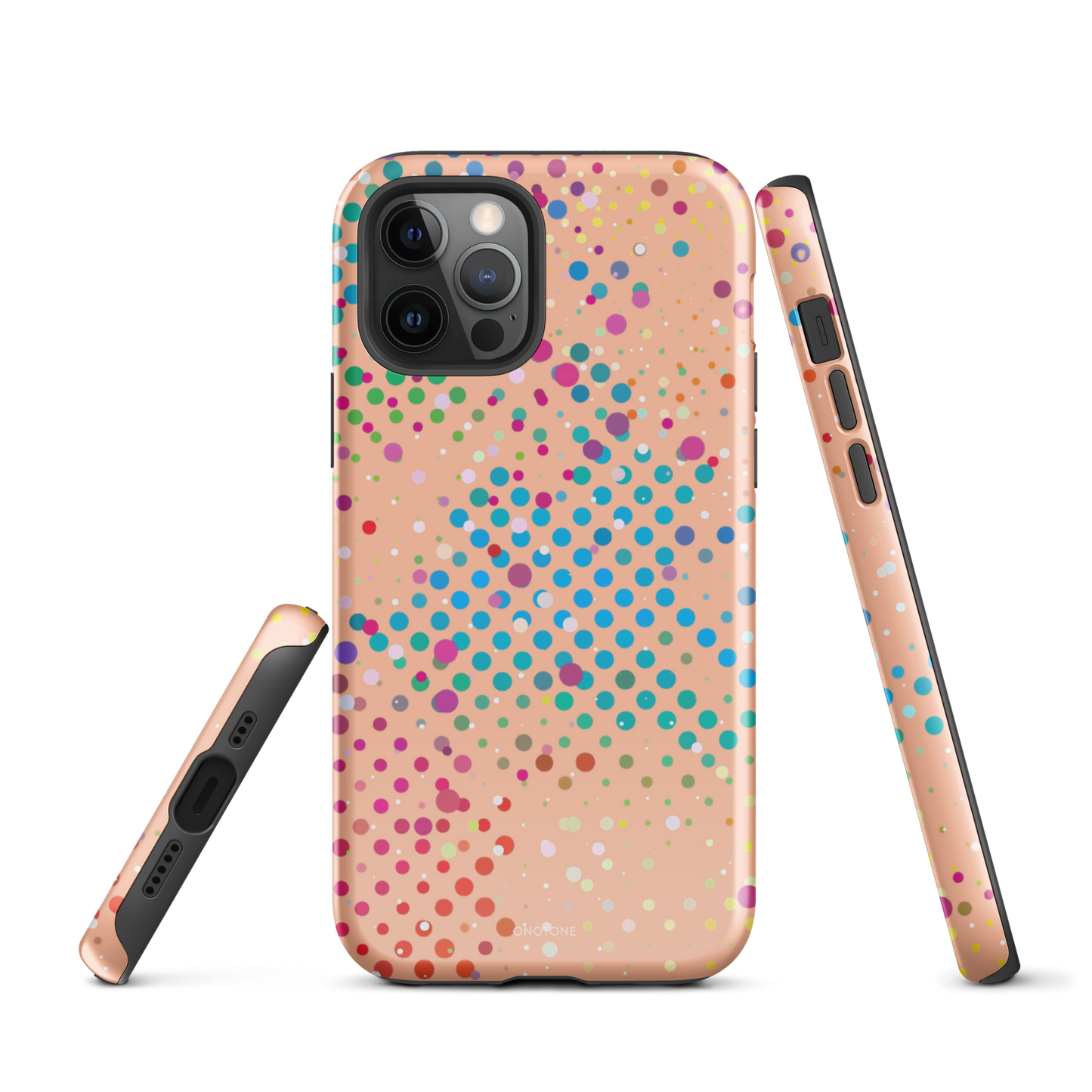 Soft Orange Polka Dot iPhone 12 Pro Case