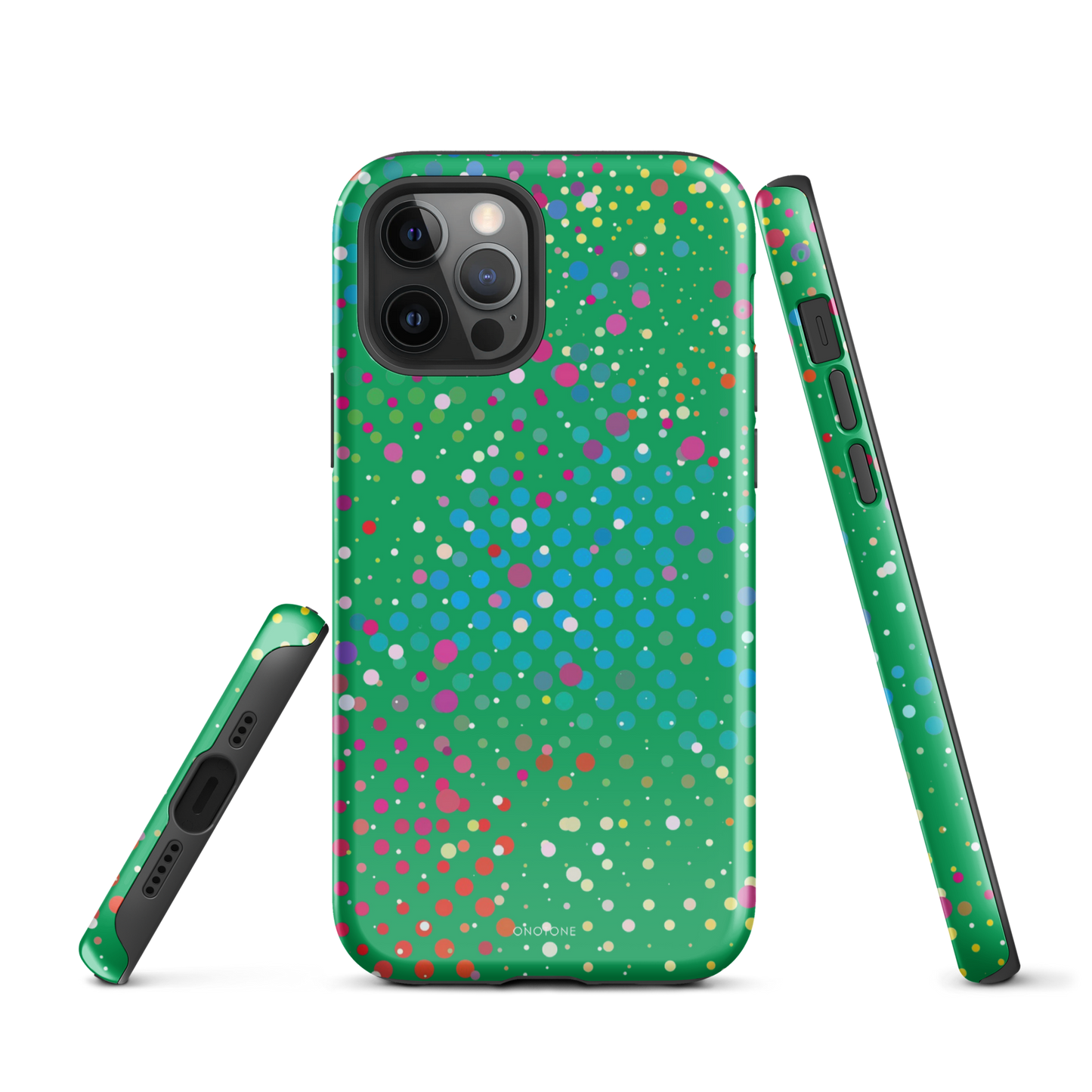 Shamrock Green Polka Dot iPhone 12 Pro Case