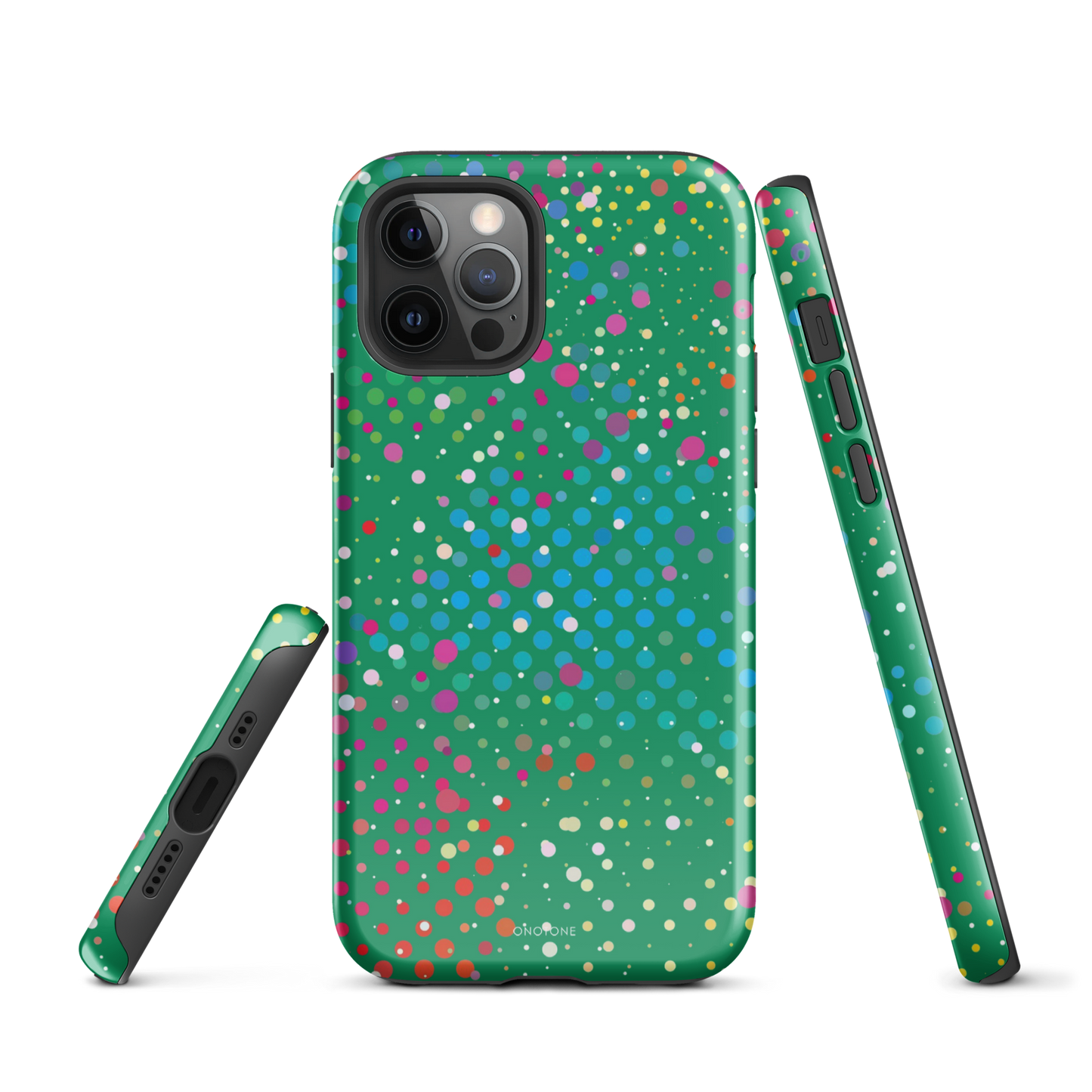 Irish Green Polka Dot iPhone 12 Pro Case