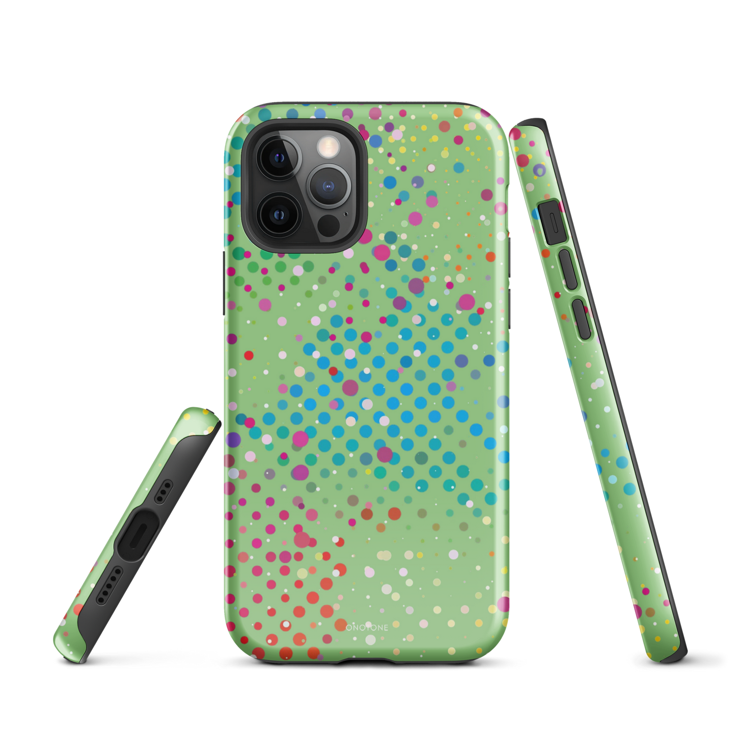 Granny Smith Apple Polka Dot iPhone 12 Pro Case