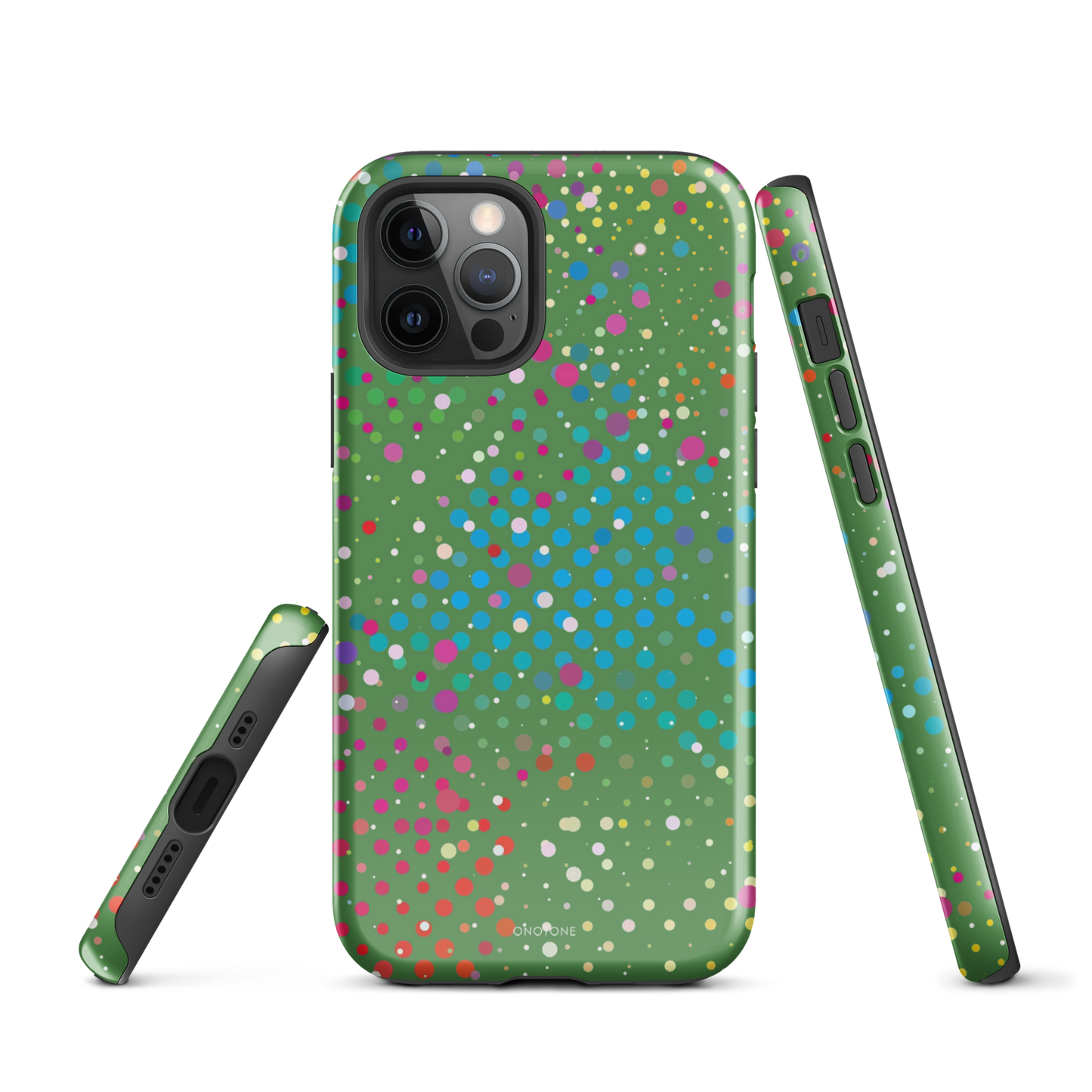 Grass Green Polka Dot iPhone 12 Pro Case