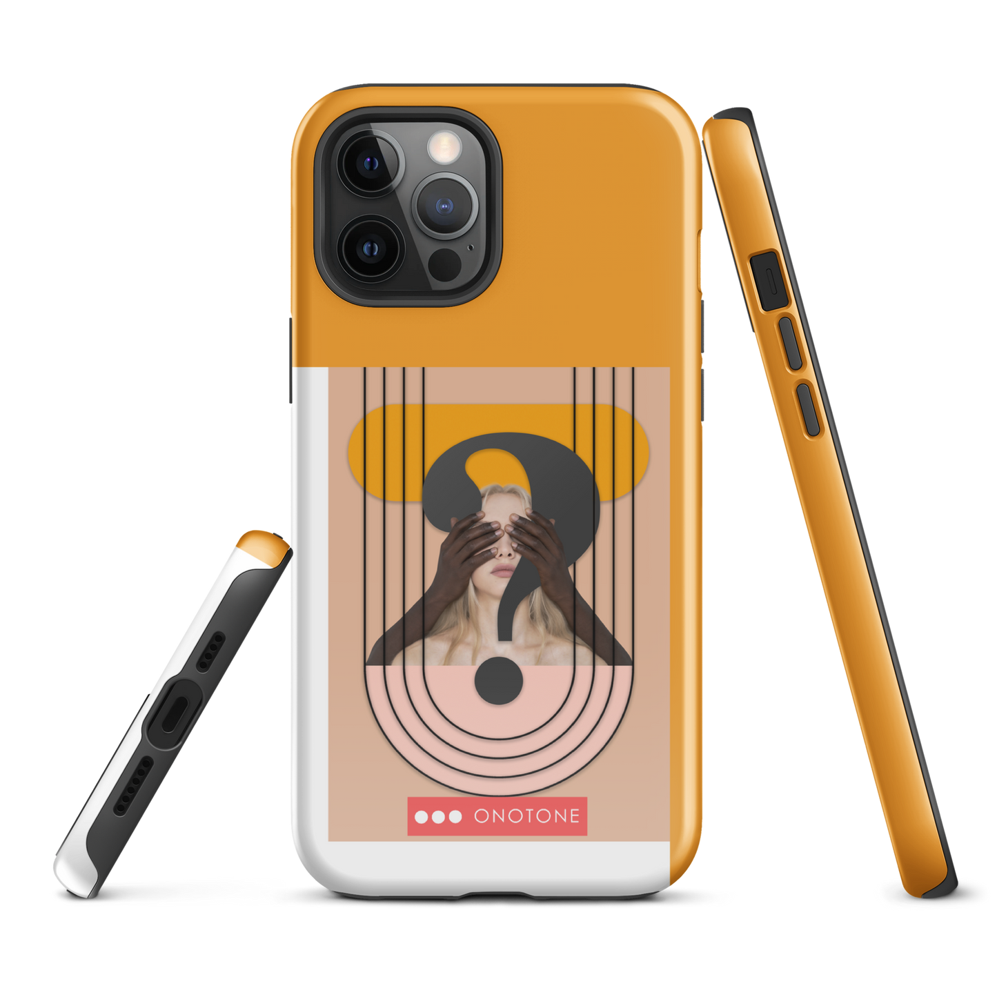 Dual Layer green modern iPhone® Case