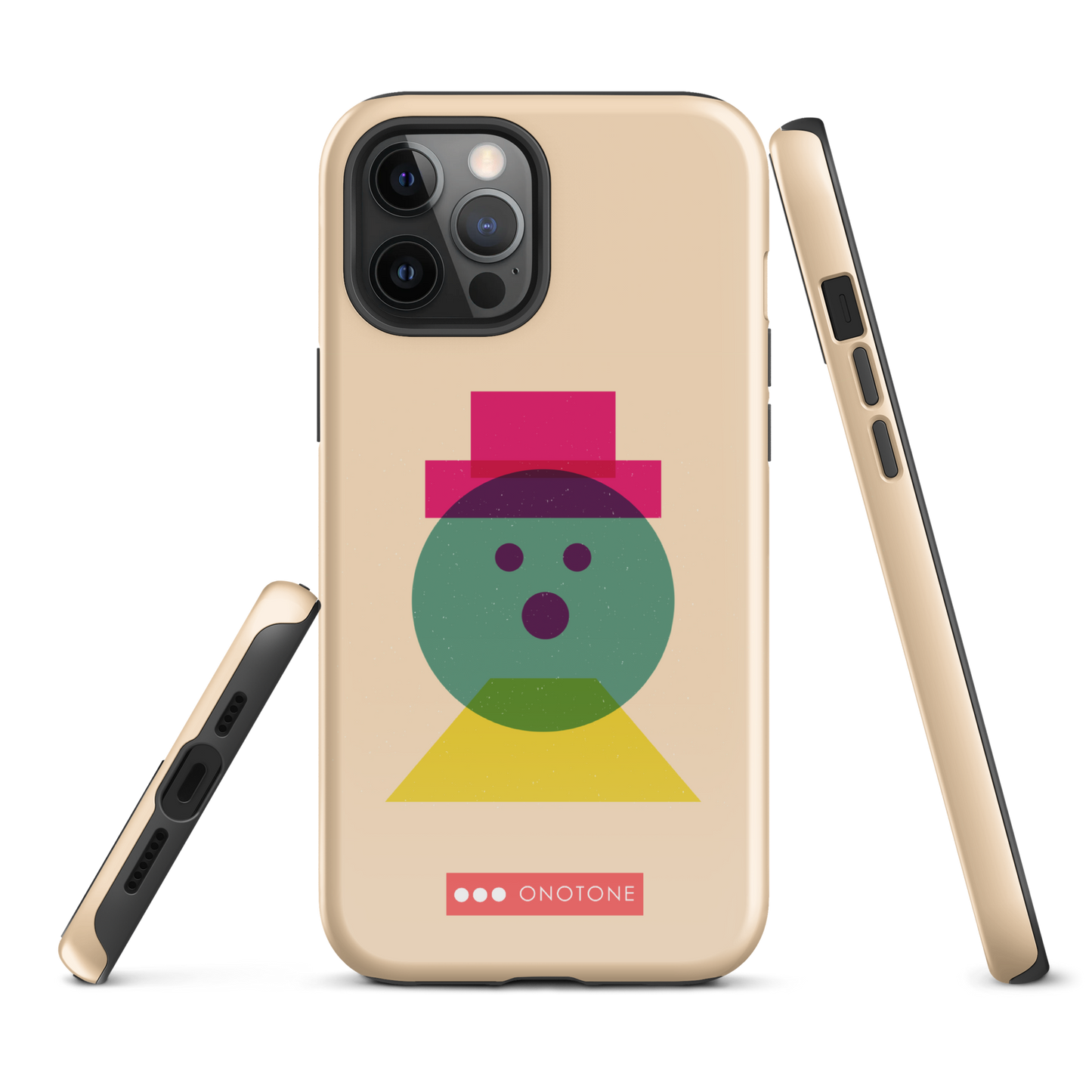 Dual Layer beige modern iPhone® Case