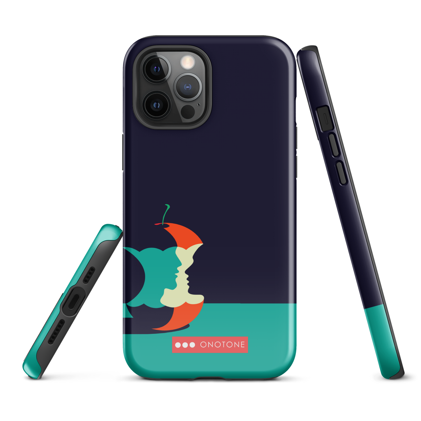 Dual Layer green modern iPhone® Case