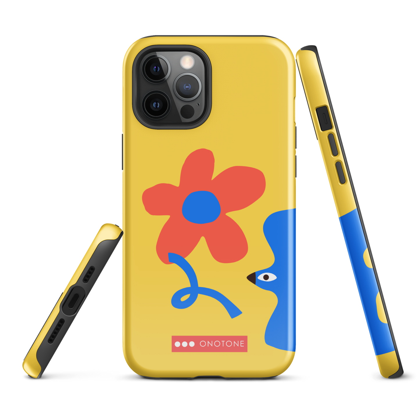 Dual Layer yellow modern iPhone® Case