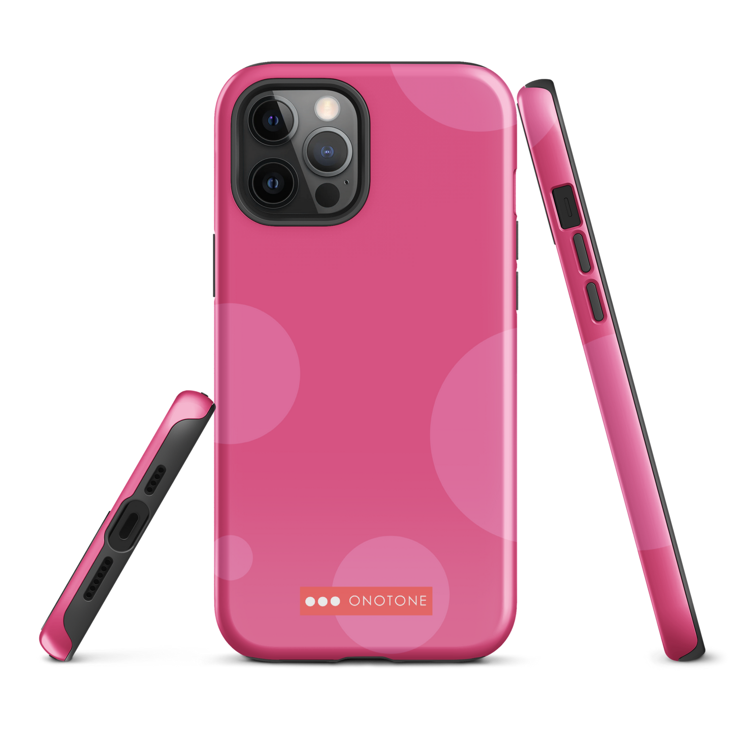 Dual Layer pink modern iPhone® Case
