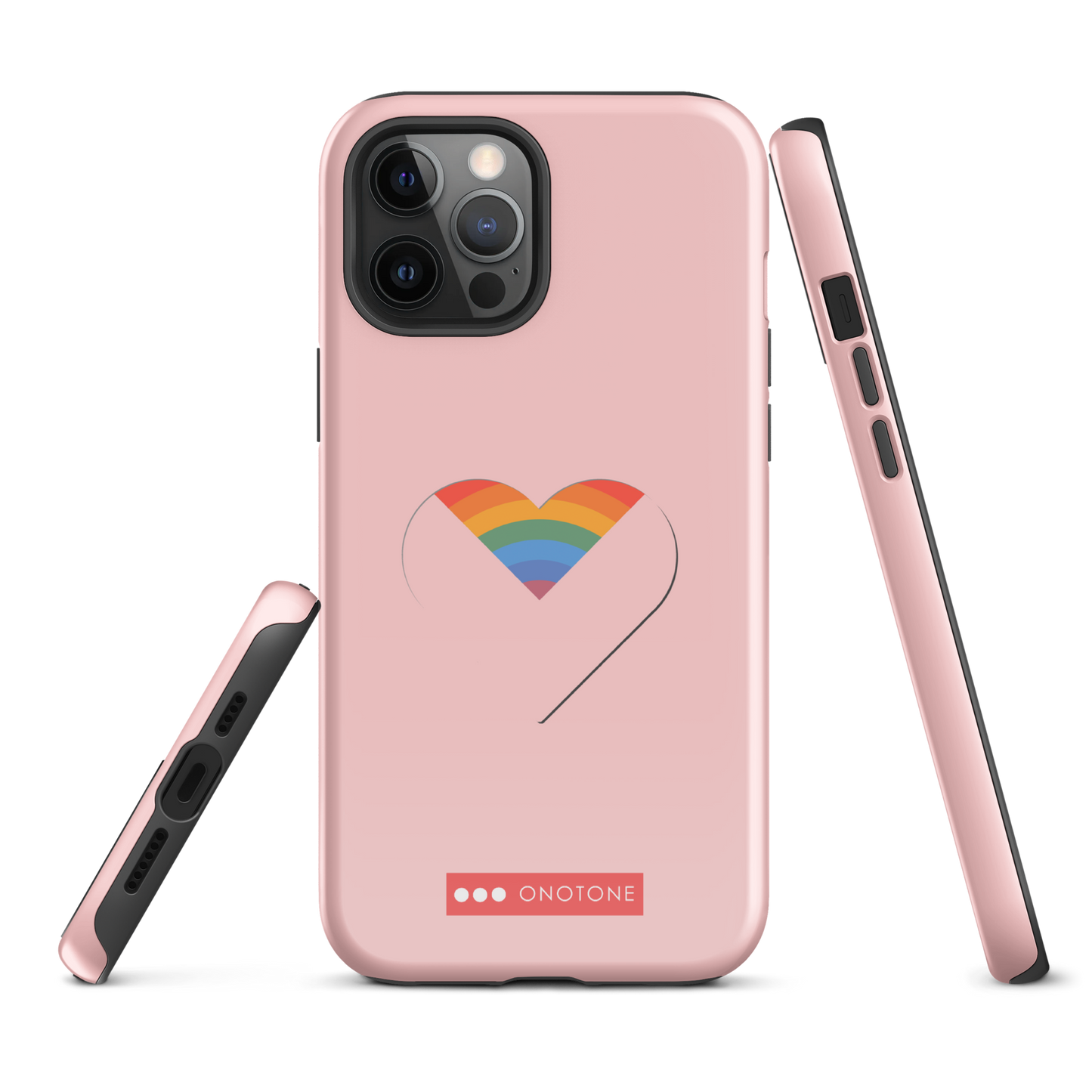 Dual Layer rainbow modern iPhone® Case