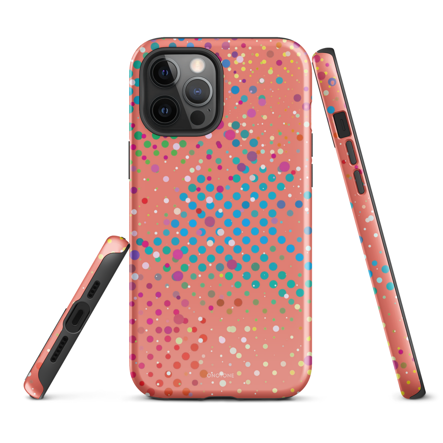 Soft Vivid Crimson Polka Dot iPhone 12 Pro Max Case