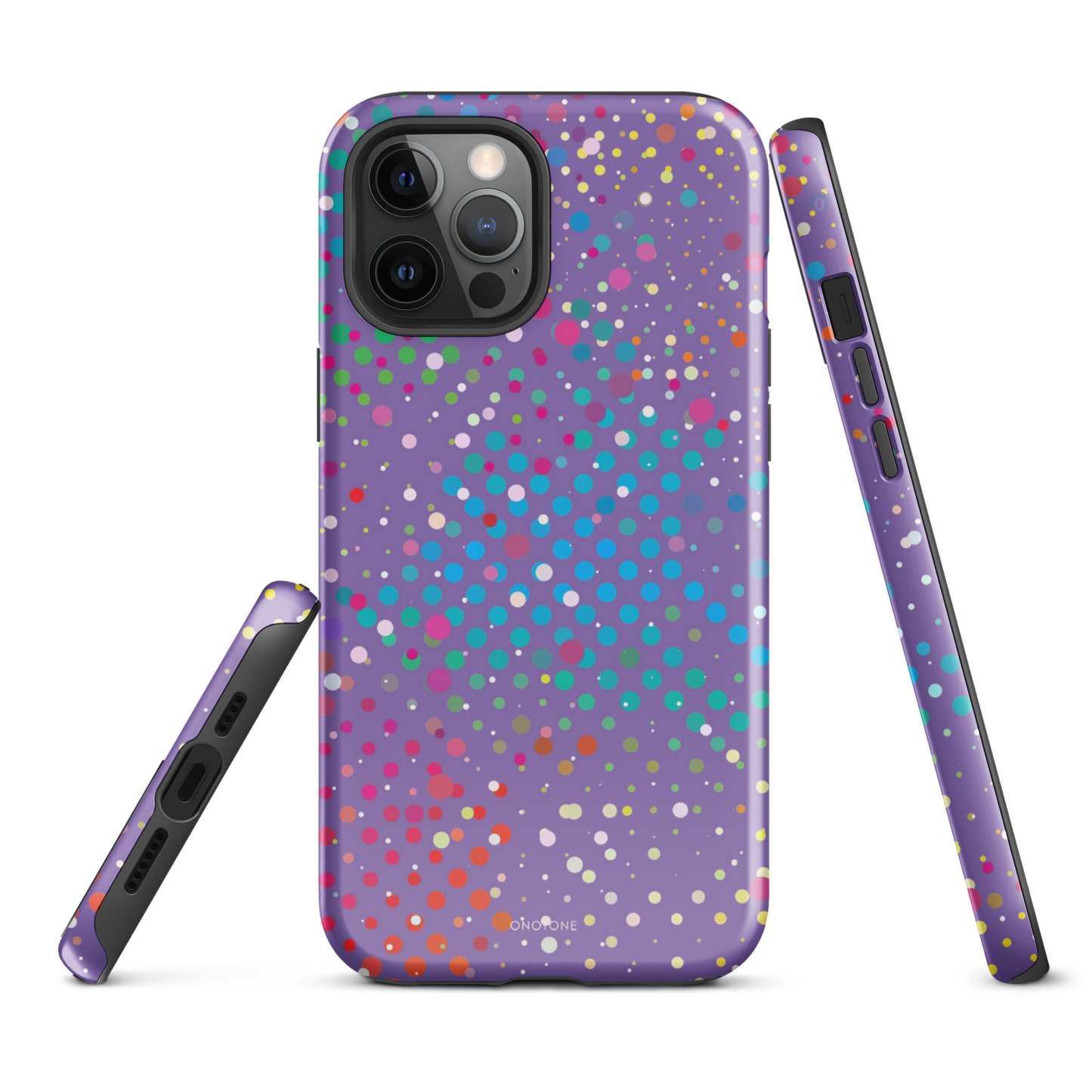 Purple Polka Dot iPhone 12 Pro Max Case
