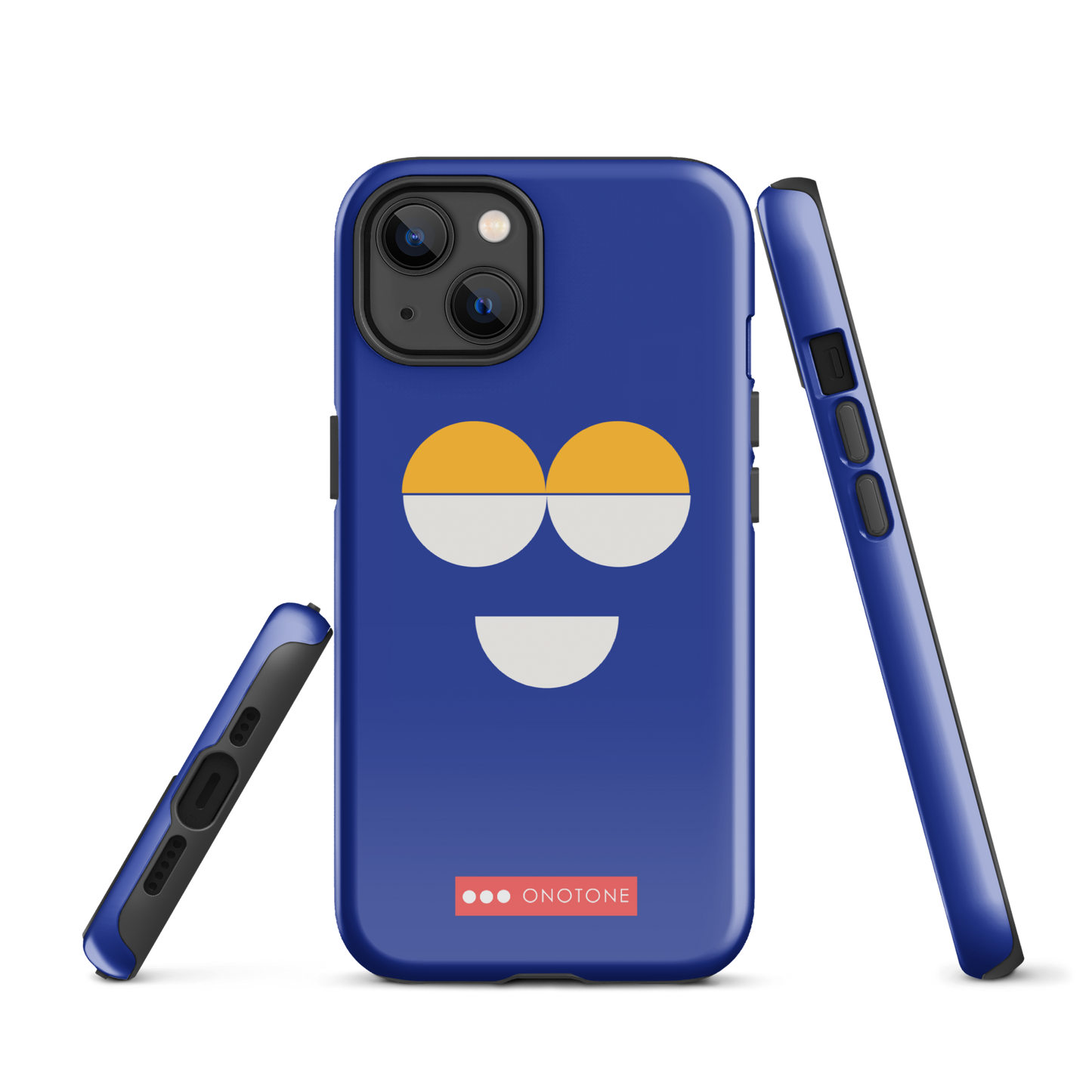 Dual Layer blue modern iPhone® Case