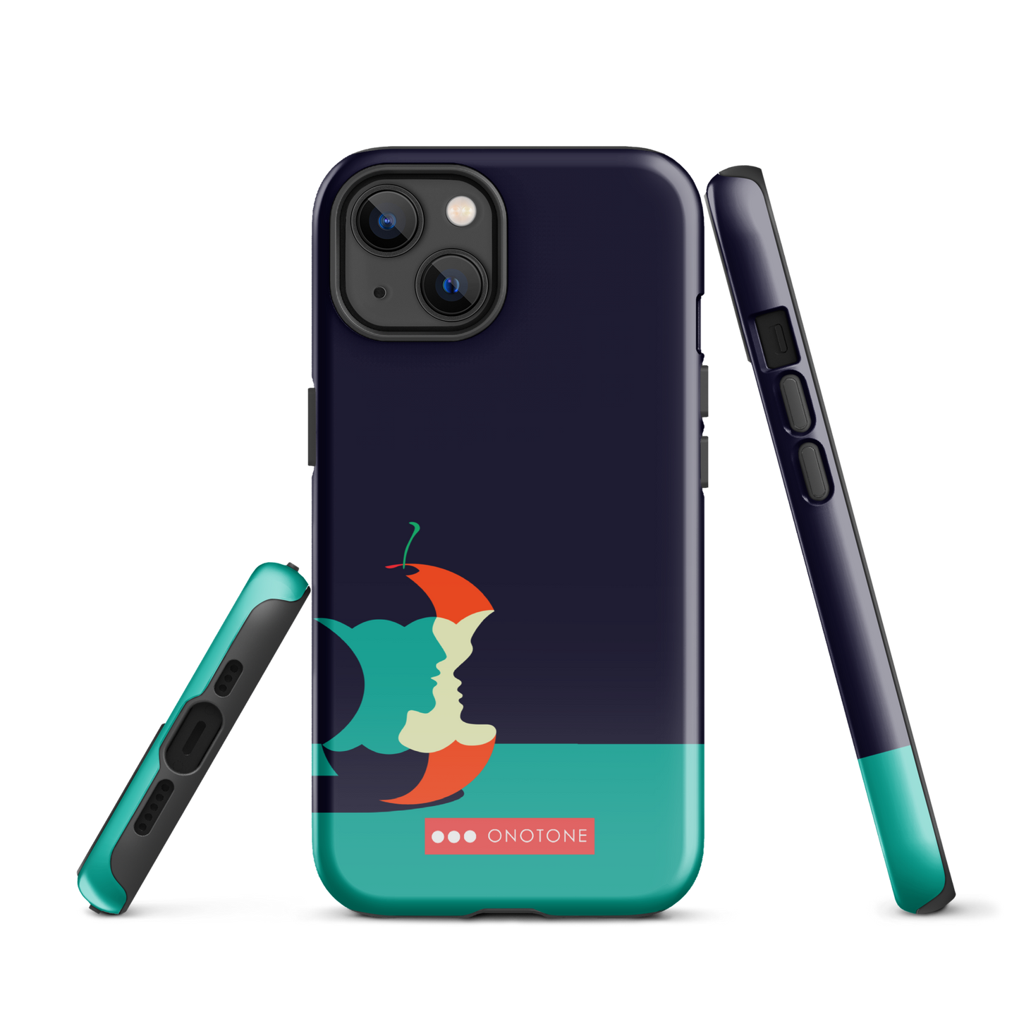 Dual Layer green modern iPhone® Case