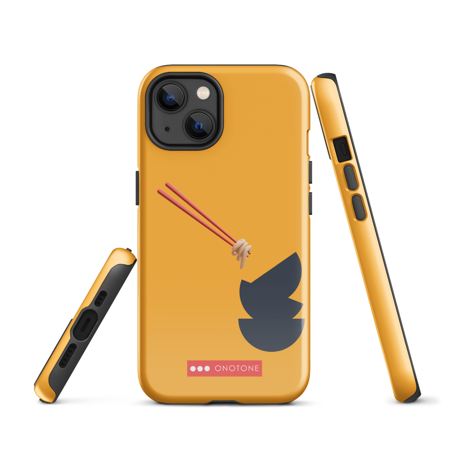 Dual Layer yellow modern iPhone® Case