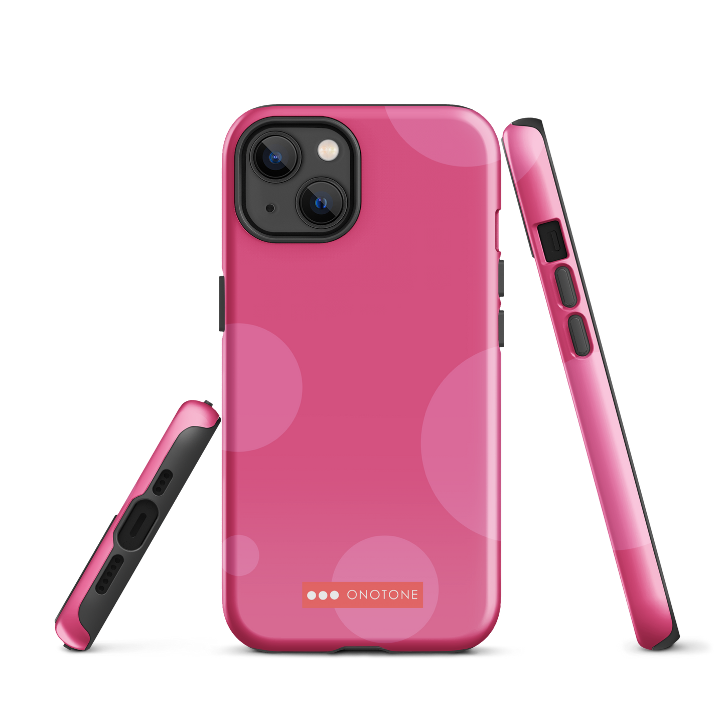 Dual Layer pink modern iPhone® Case