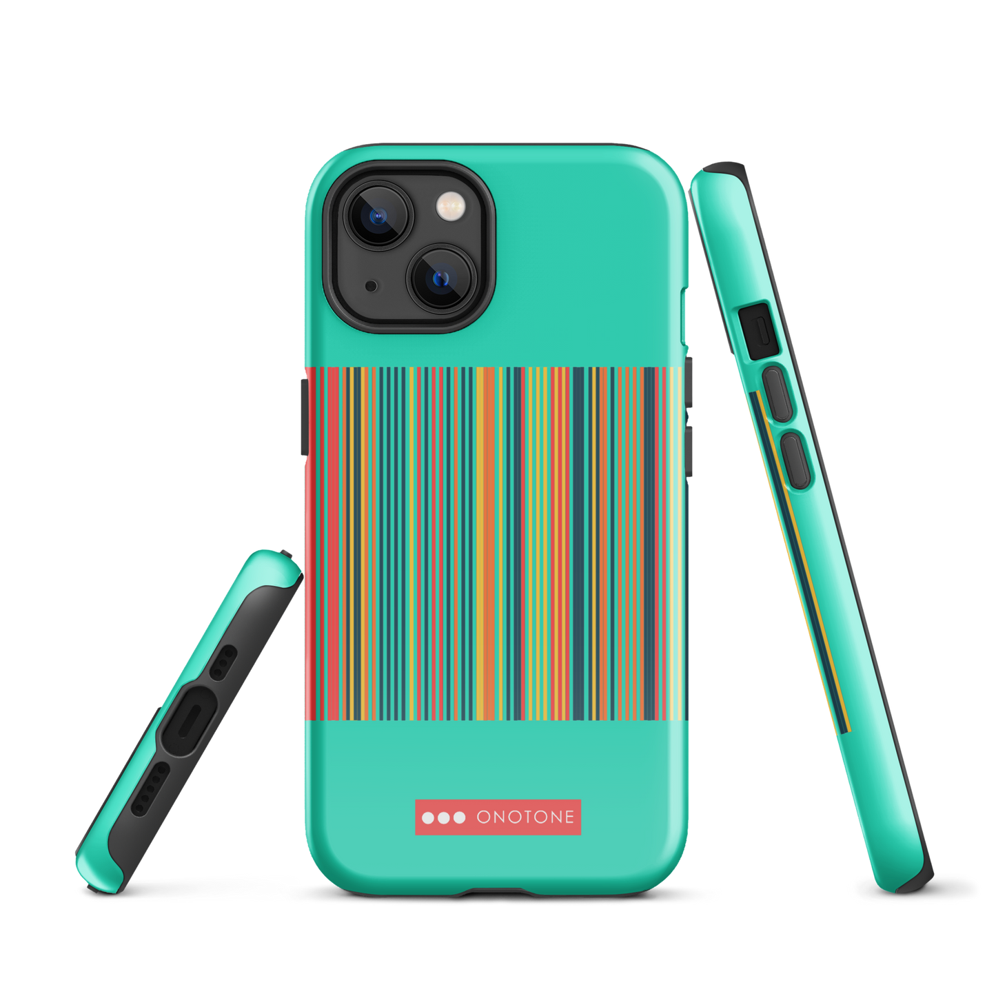 Dual Layer green modern iPhone® Case