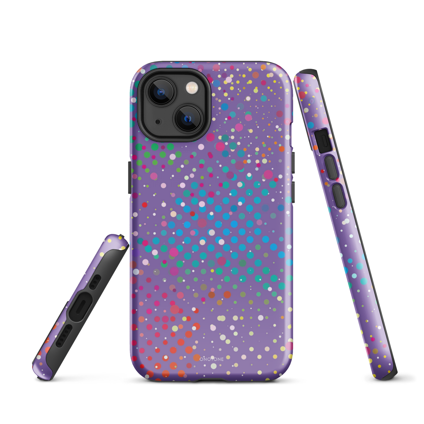 Purple Polka Dot iPhone 13 Case