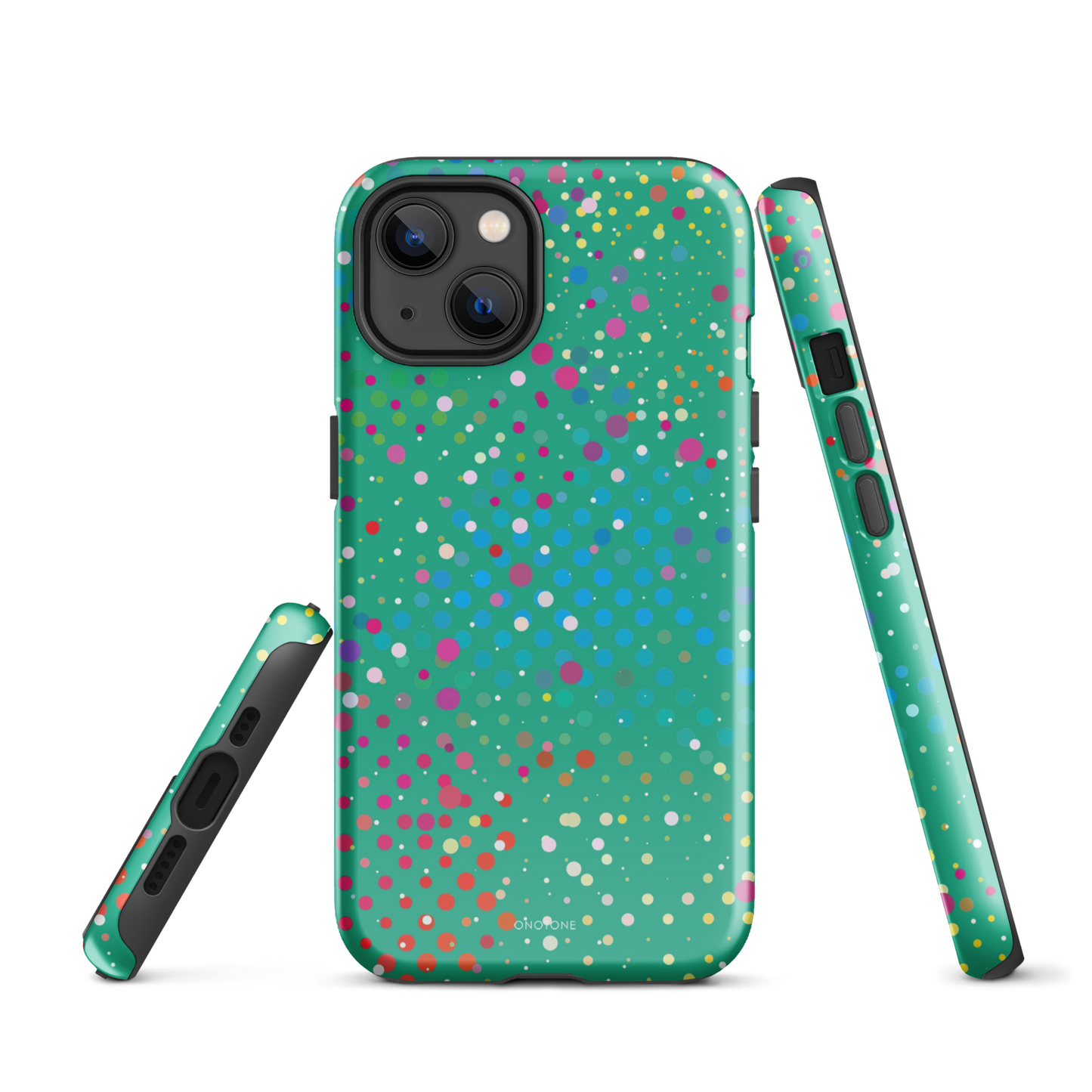 Persian Green Polka Dot iPhone 13 Case