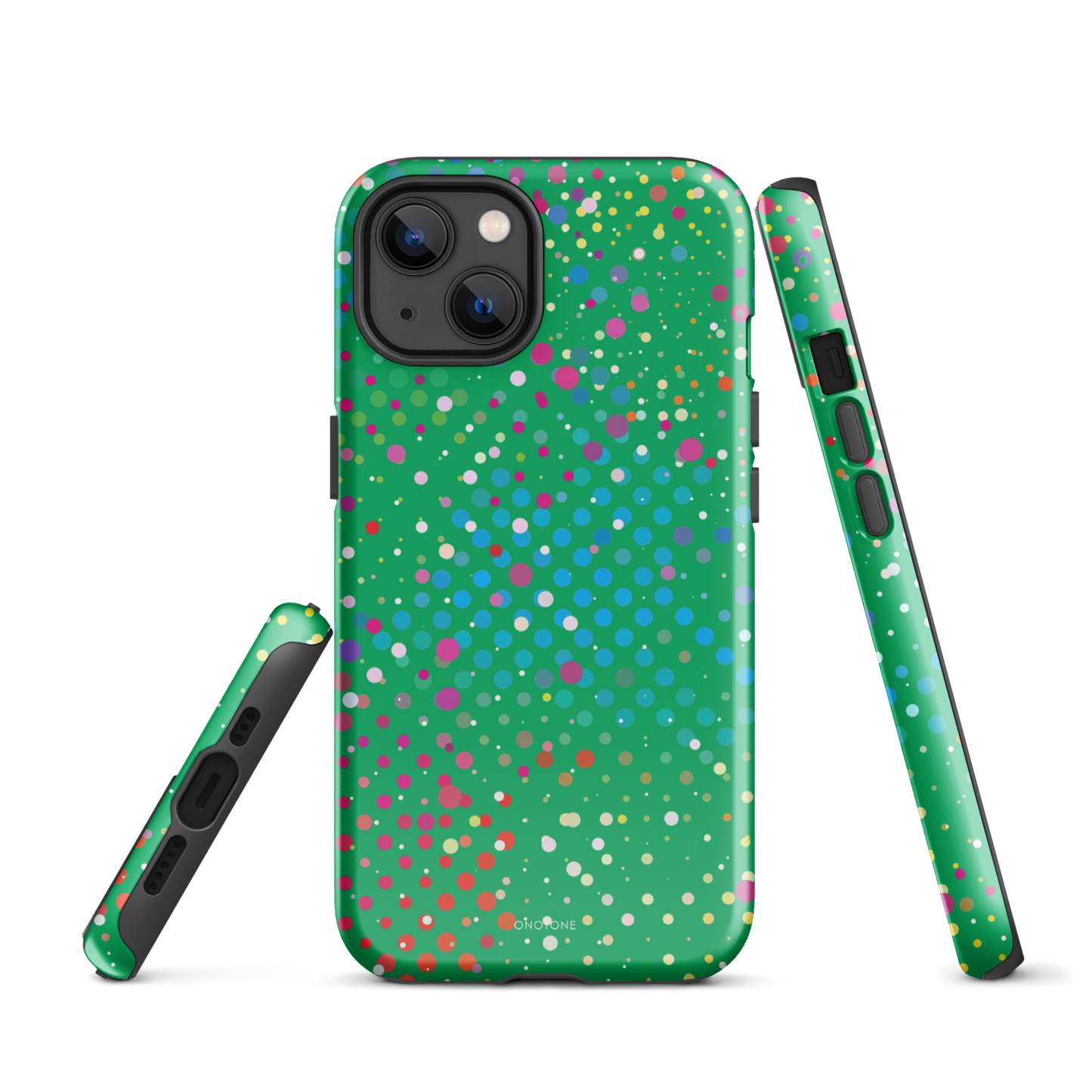 Shamrock Green Polka Dot iPhone 13 Case