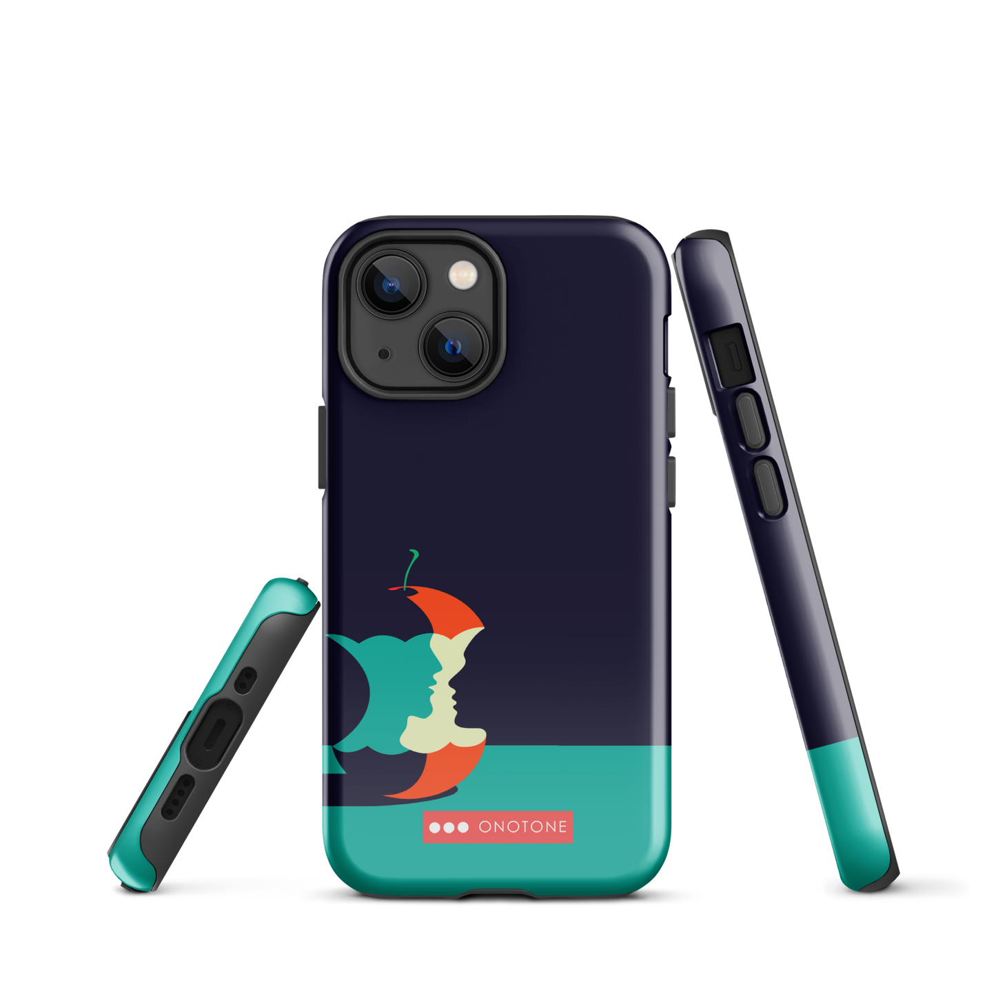 Dual Layer green modern iPhone® Case