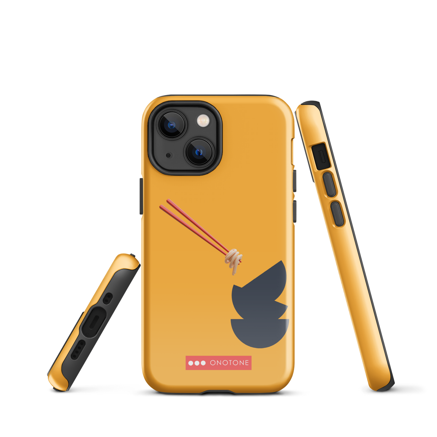 Dual Layer yellow modern iPhone® Case
