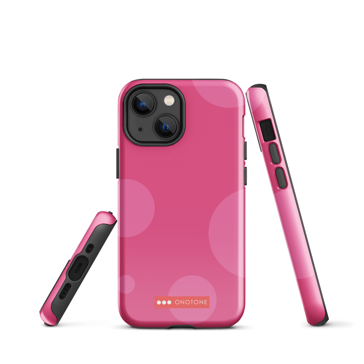 Dual Layer pink modern iPhone® Case