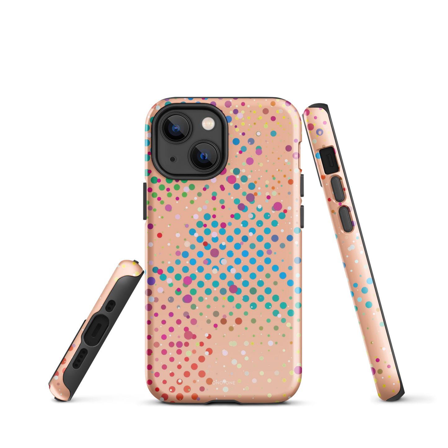 Soft Orange Polka Dot iPhone 13 mini Case
