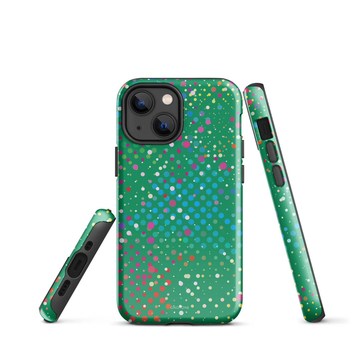Irish Green Polka Dot iPhone 13 mini Case