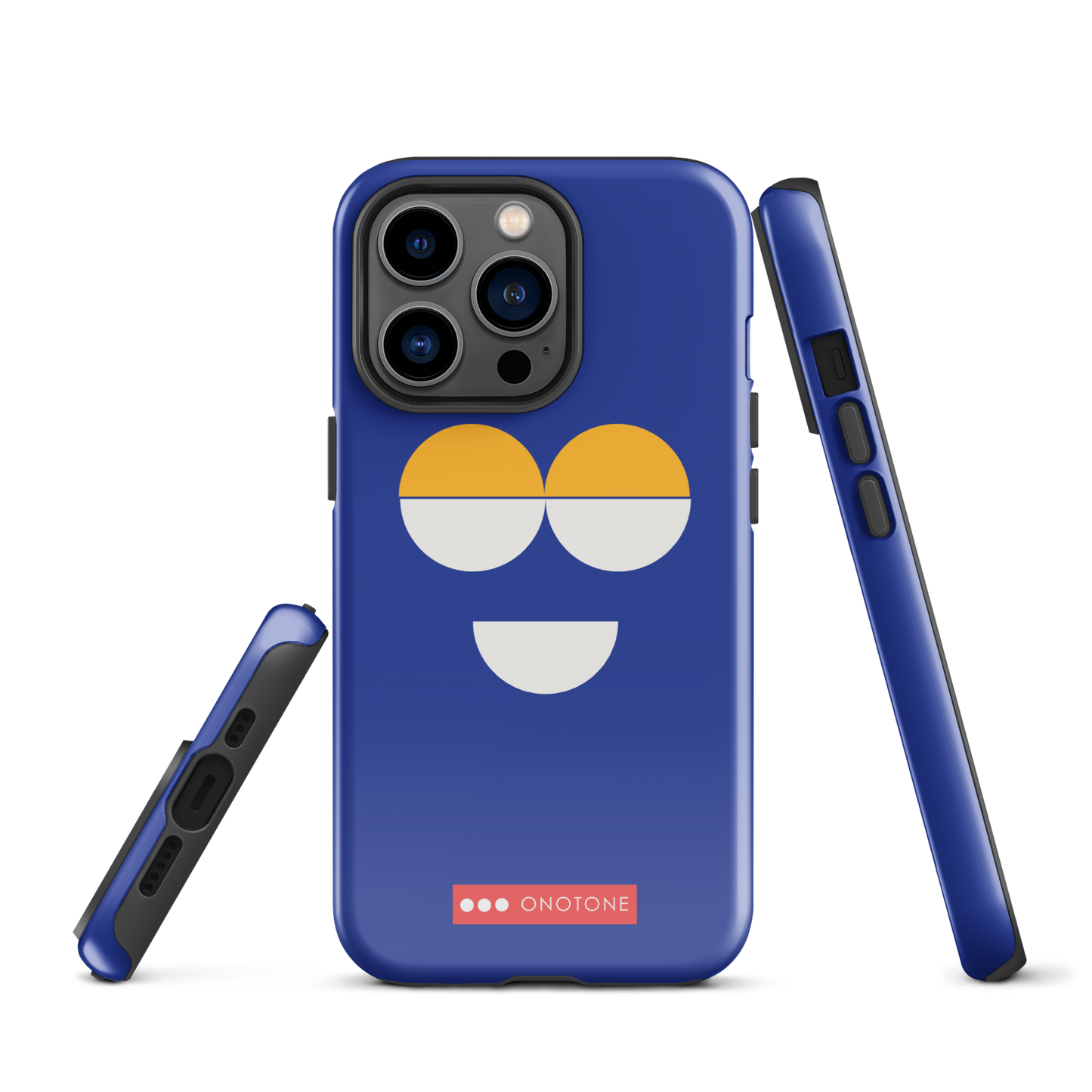 Dual Layer blue modern iPhone® Case