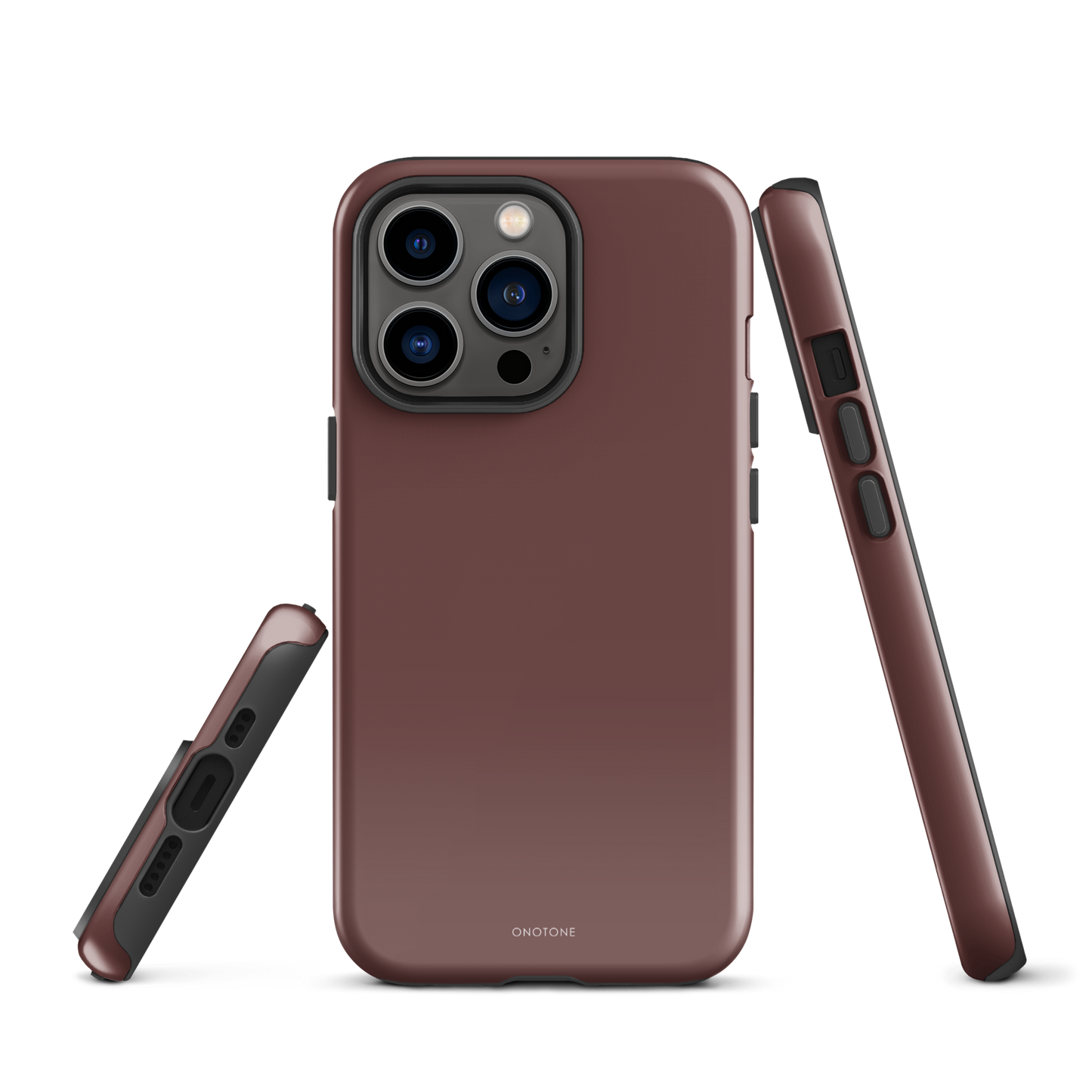 DARK BROWN MINIMALIST IPHONE® CASE - PANTONE® HOT CHOCOLATE