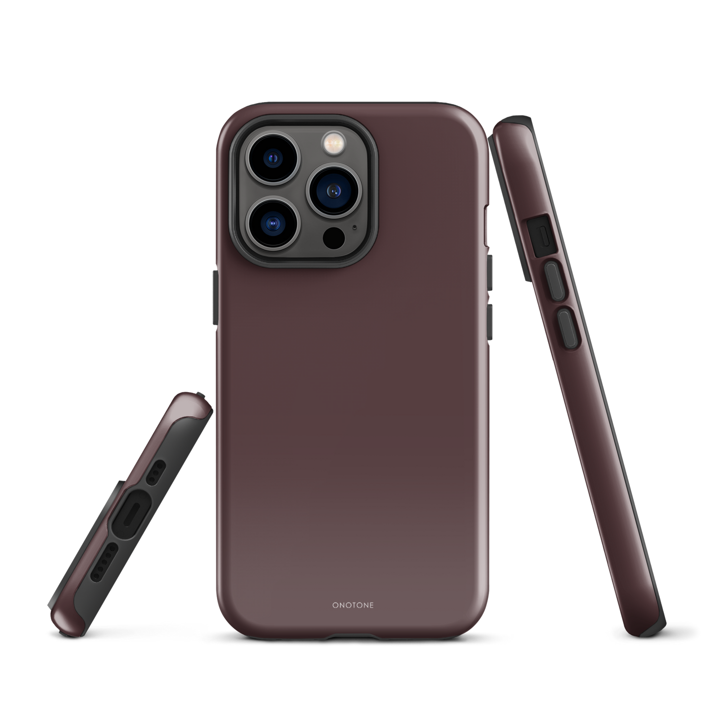 BROWN MINIMALIST IPHONE® CASE - PANTONE® DECADENT CHOCOLATE