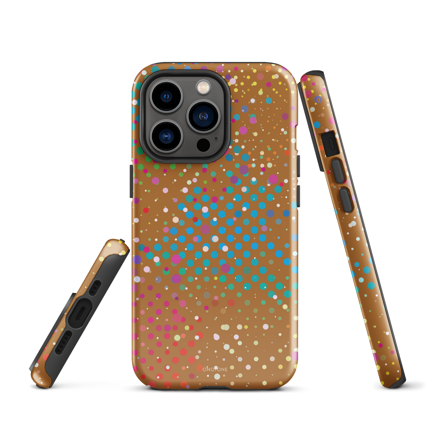 Baked Bean Brown Polka Dot iPhone 13 Pro Case