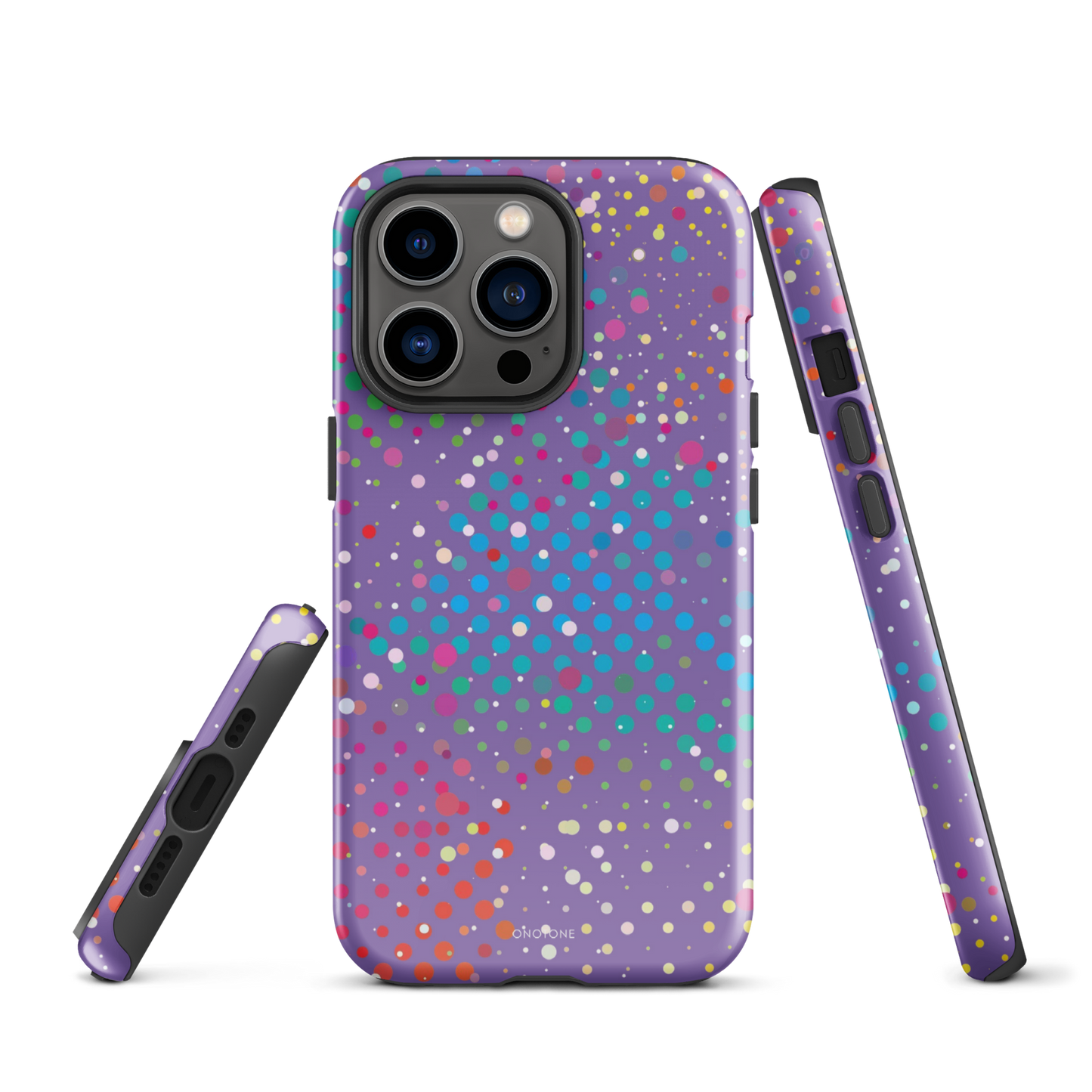 Purple Polka Dot iPhone 13 Pro Case