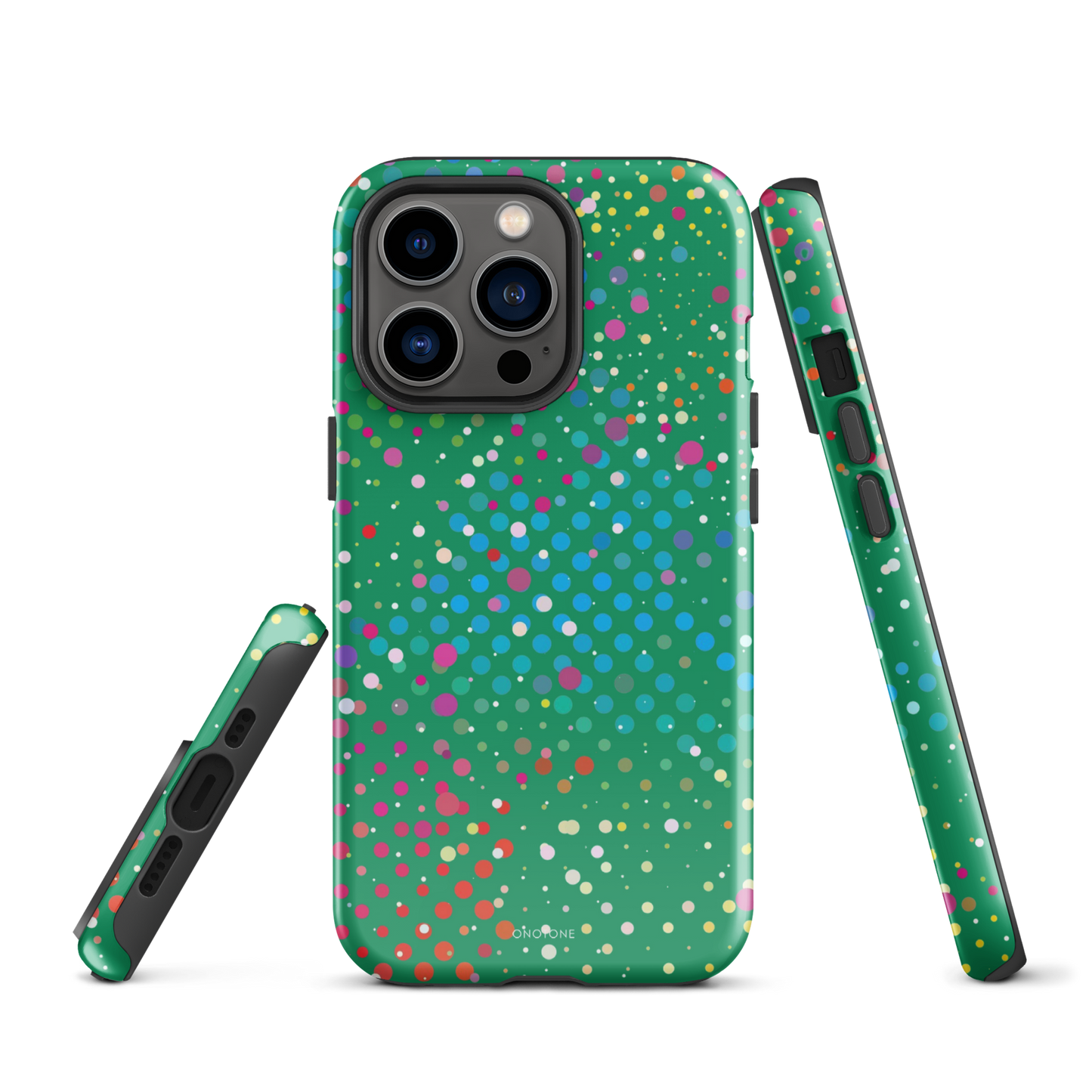 Irish Green Polka Dot iPhone 13 Pro Case