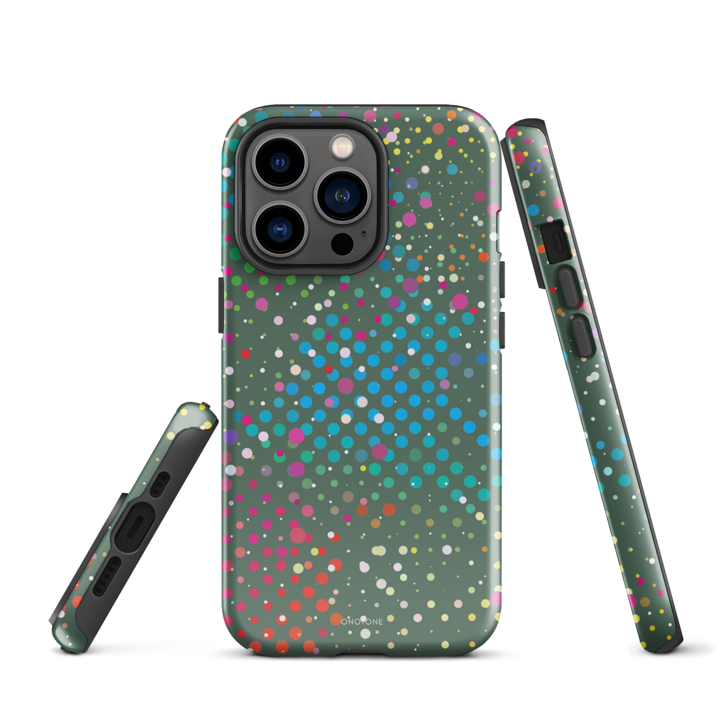 Evergreen Polka Dot iPhone 13 Pro Case