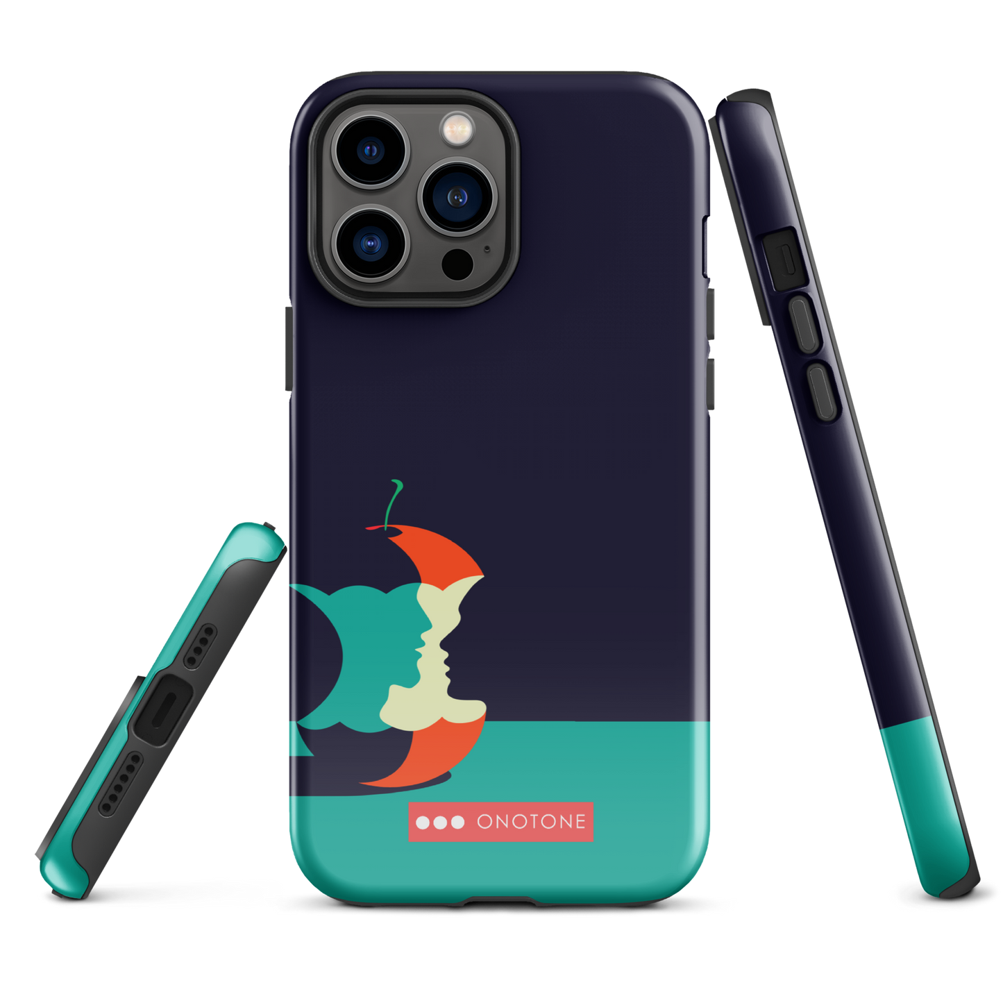 Dual Layer green modern iPhone® Case