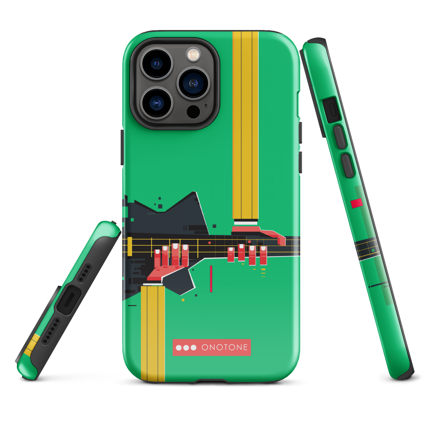 Dual Layer green modern iPhone® Case