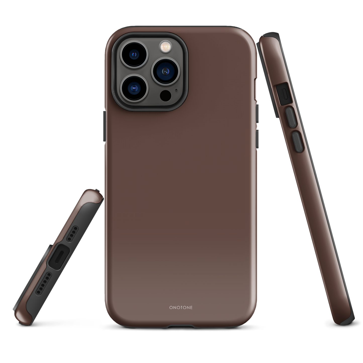 GRAY MINIMALIST IPHONE® CASE - PANTONE® CHOCOLATE LAB