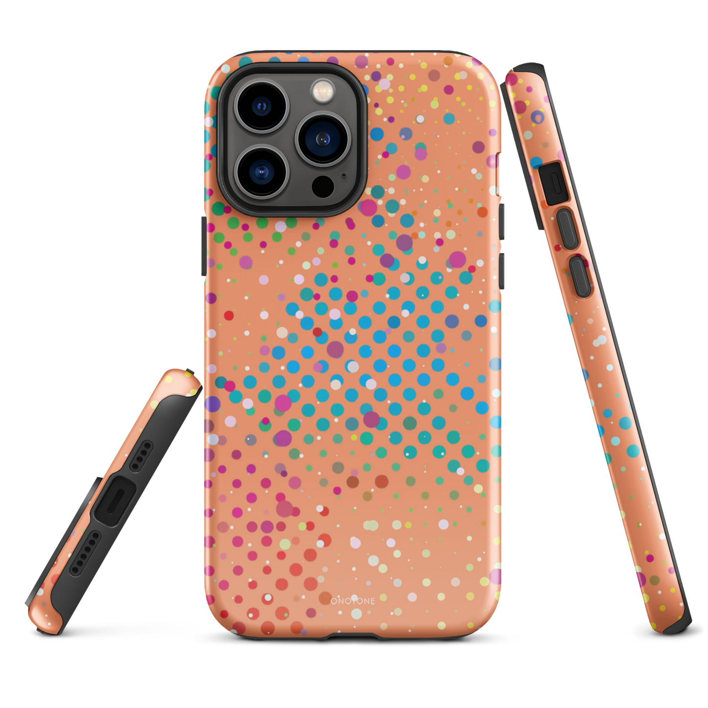Soft Vivid Vermilion Polka Dot iPhone 13 Pro Max Case