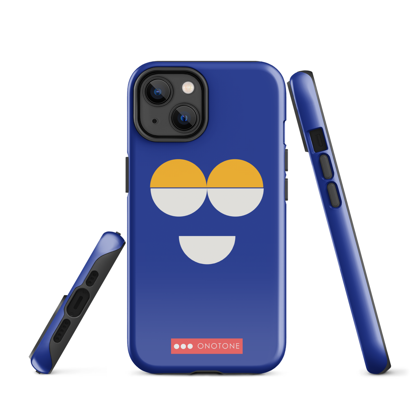 Dual Layer blue modern iPhone® Case
