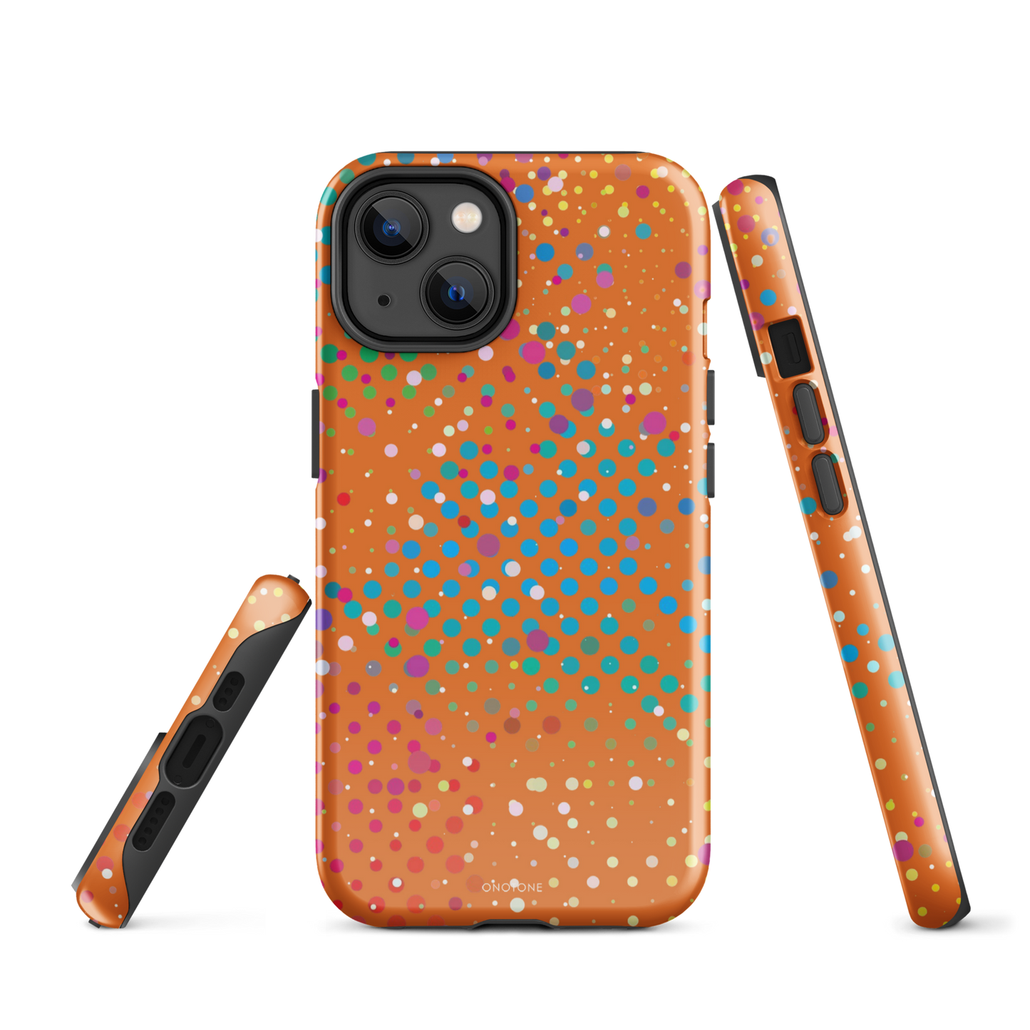 Clementine Orange Polka Dot iPhone 14 Case