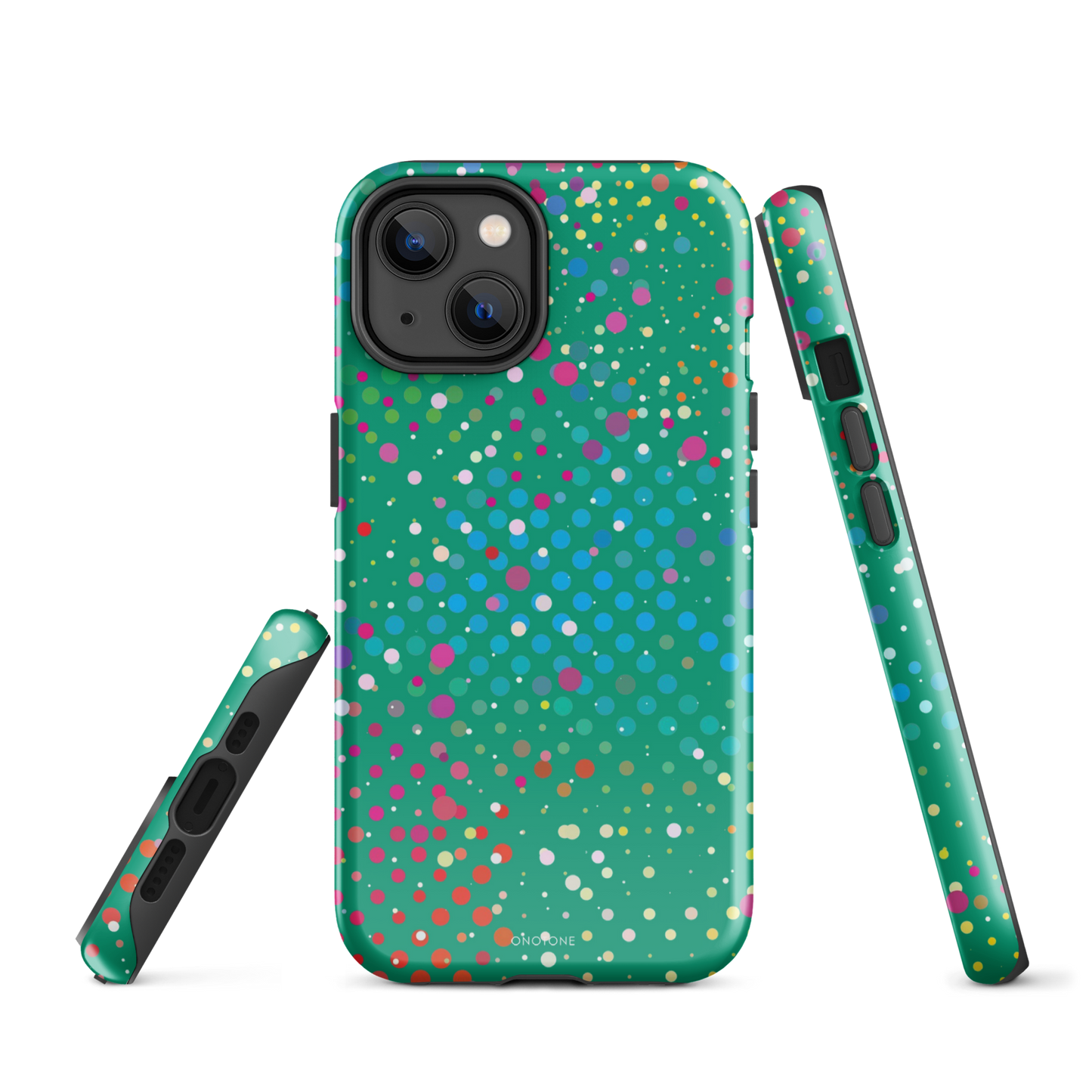Spanish Green Polka Dot iPhone 14 Case